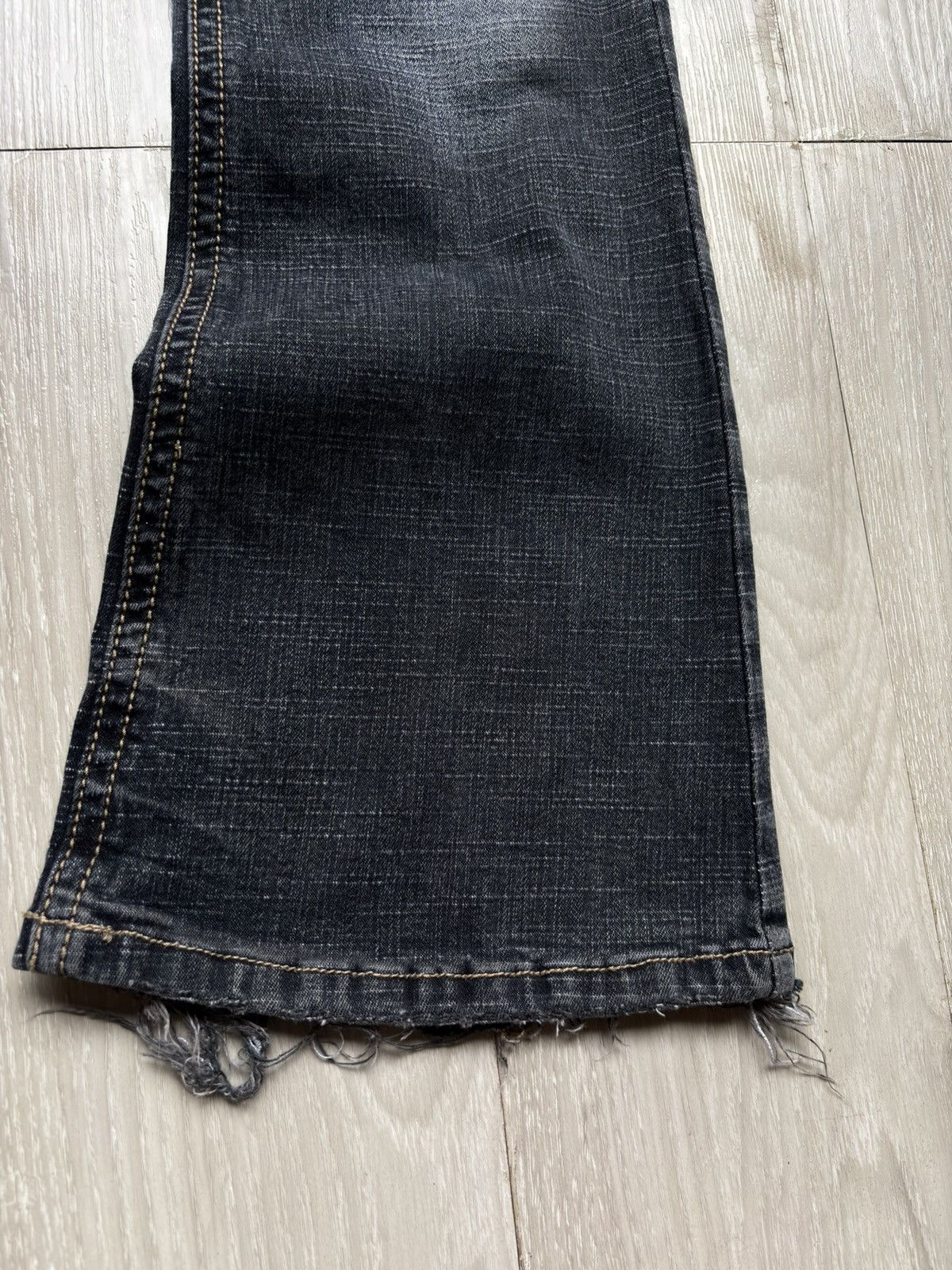 Japanese Brand VERTGARMENTS lace up flare jeans Size US 27 - 4 Thumbnail