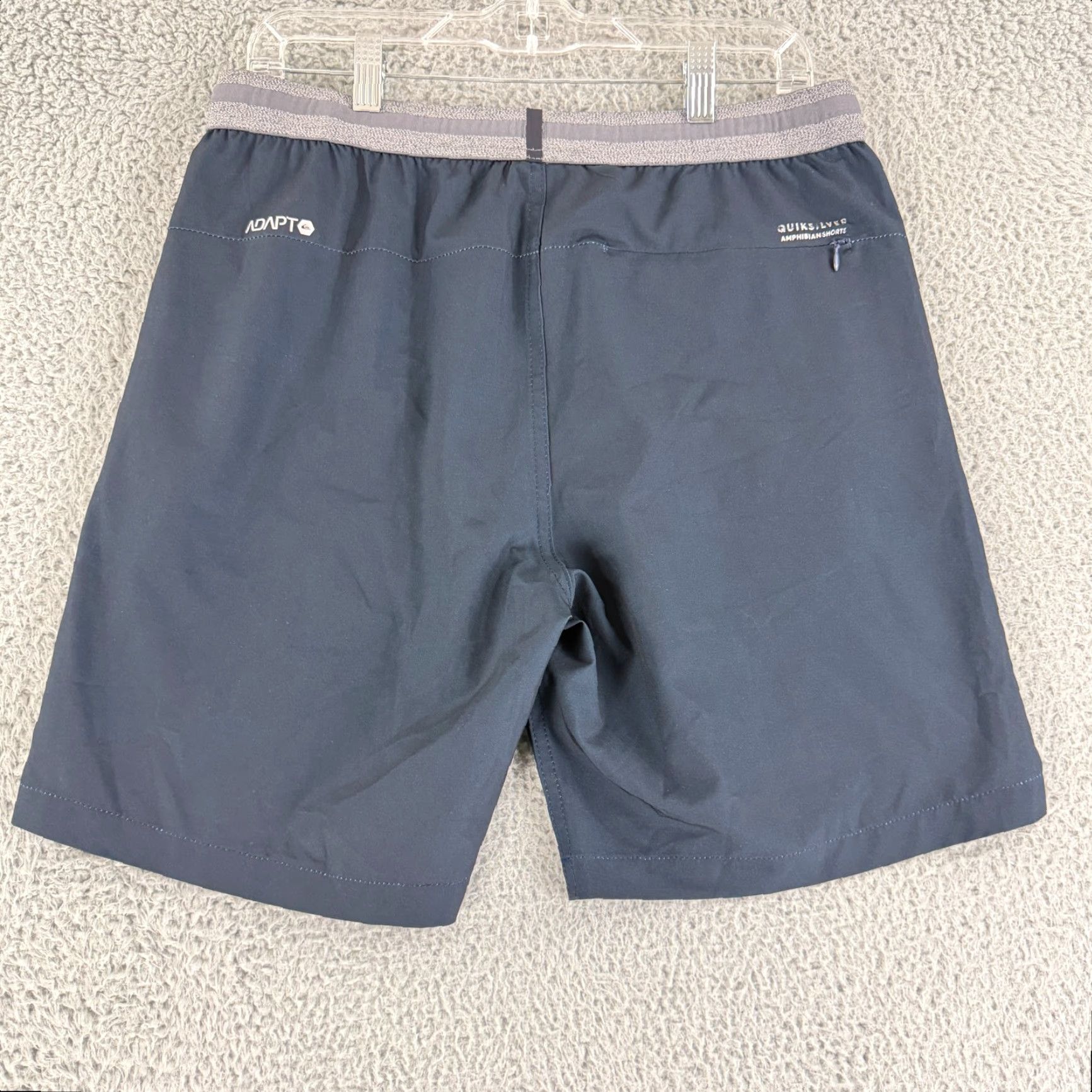 Quiksilver Quiksilver Adapt Amphibian Short Mens Medium Blue Pull On Dry Flight Water Repel Casual Beach Sports Athletic with Pockets Size US 31 - 4 Thumbnail