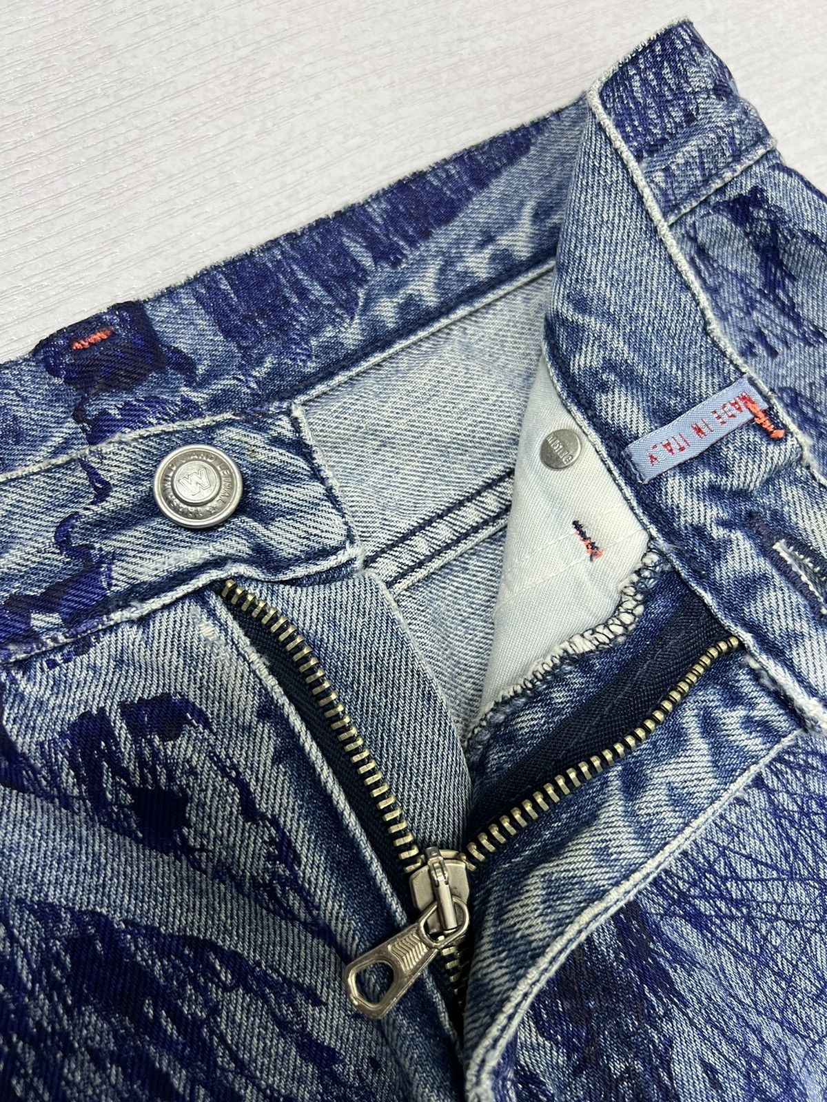 Walter Van Beirendonck W&LT Archives - A/W 1997 - Pen Graffiti Denim Jeans Size US 28 / EU 44 - 11 Thumbnail