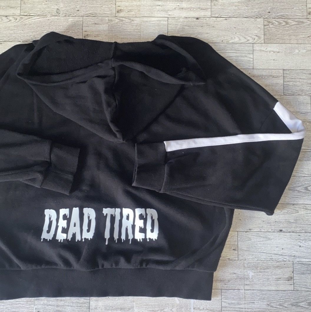 Forever 21 F21 Contemporary, “Dead Tired”, Lace Up Front Hoodie Size M / US 6-8 / IT 42-44 - 3 Thumbnail