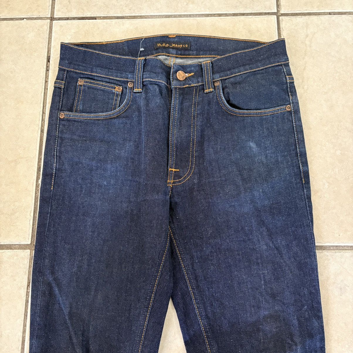 Nudie Jeans Nudie Jeans Lean Dean Blue Denim Jeans Size 31/32 Size US 31 - 2 Thumbnail