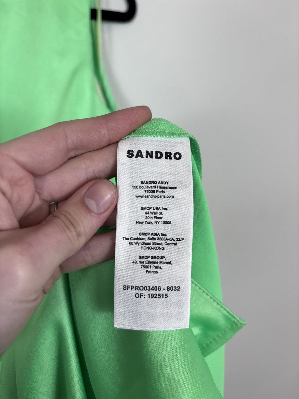 Sandro Sandro Paris E24Neon Vert Fluo NWT Green Cutout Midi Dress Size S / US 4 / IT 40 - 15 Thumbnail