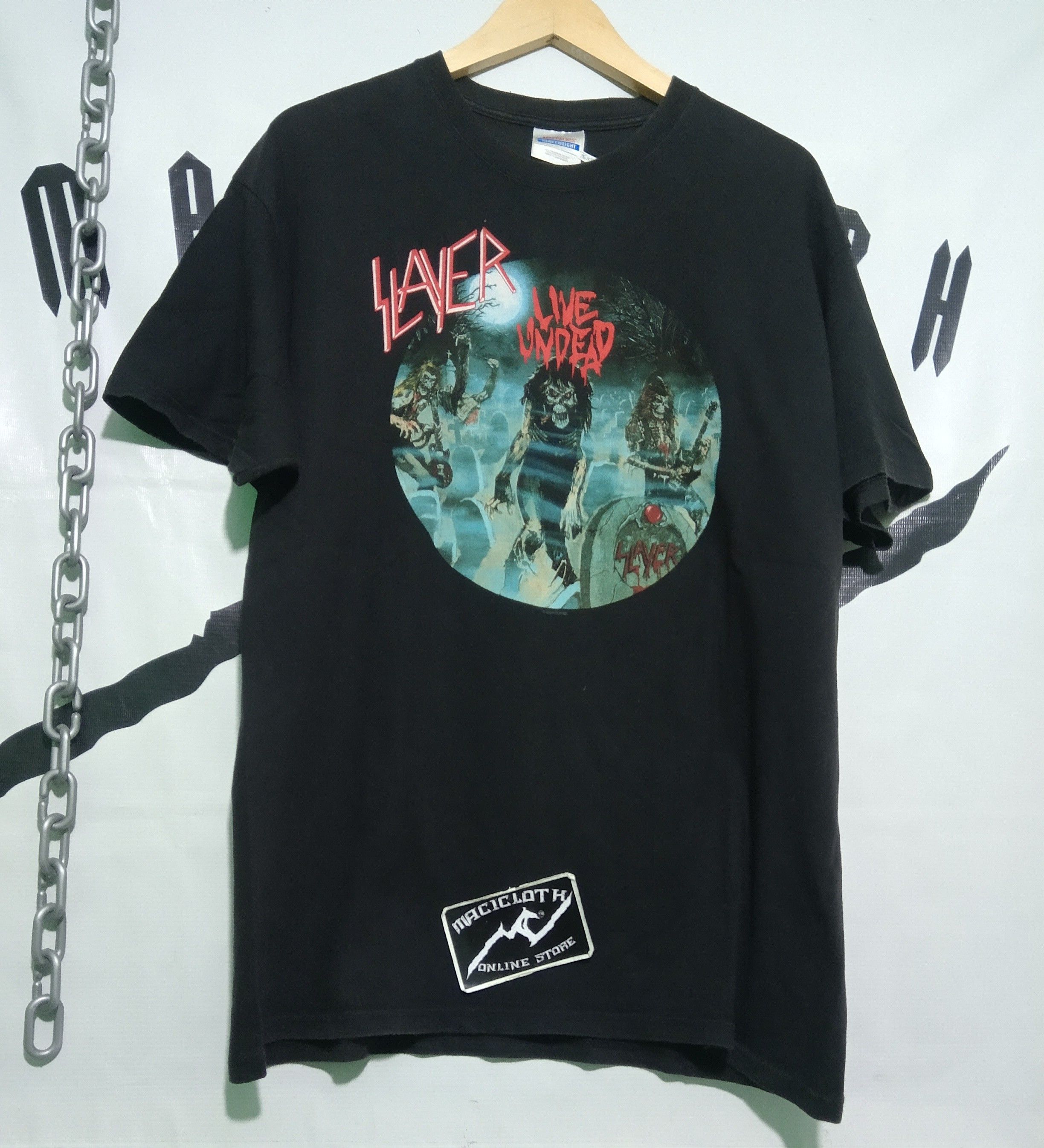 Band Tees × Slayer × Vintage SLAYER live undead | Grailed 
