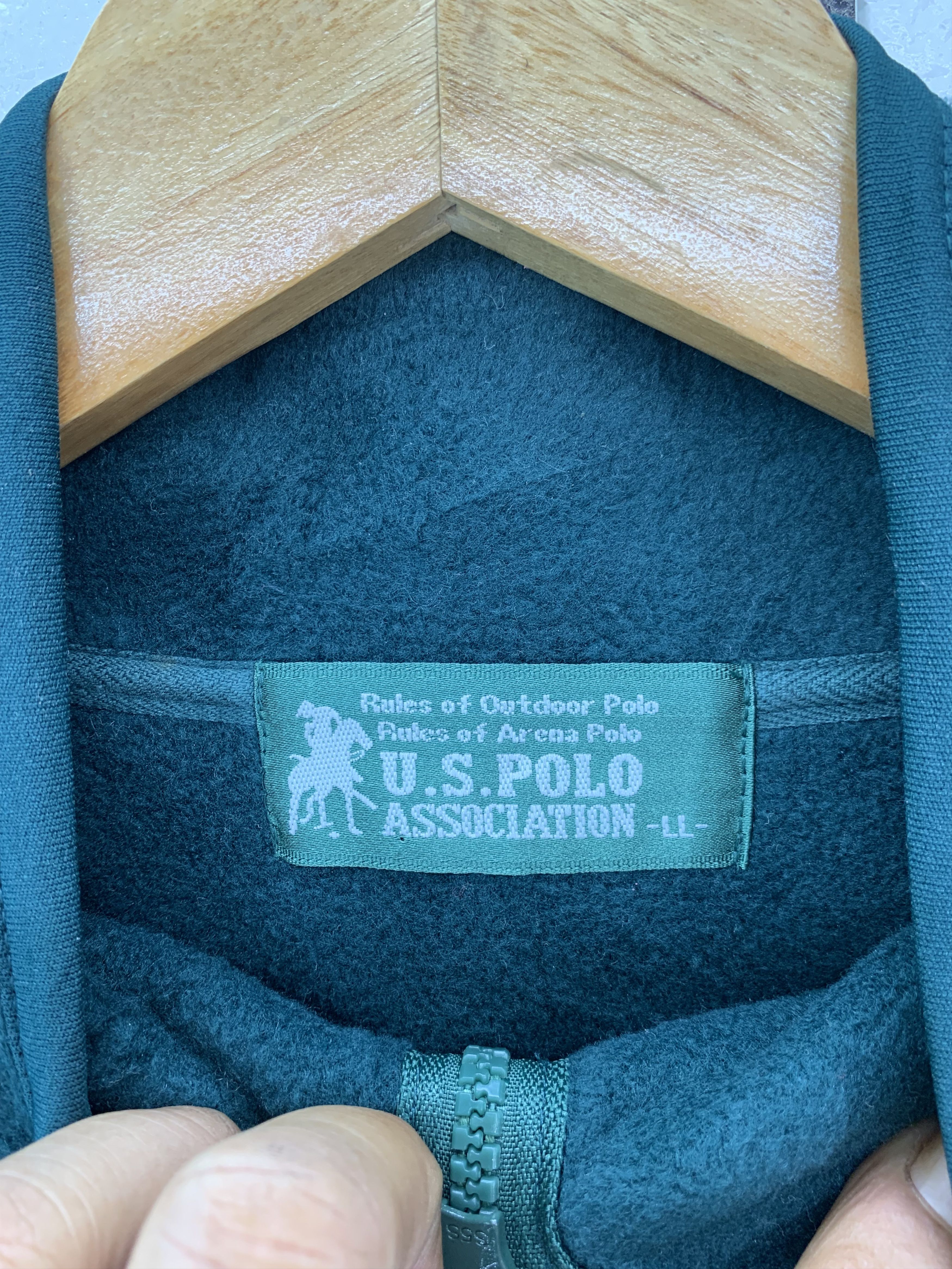 U.S. Polo Assn. Green Fleece Size US L / EU 52-54 / 3 - 4 Thumbnail