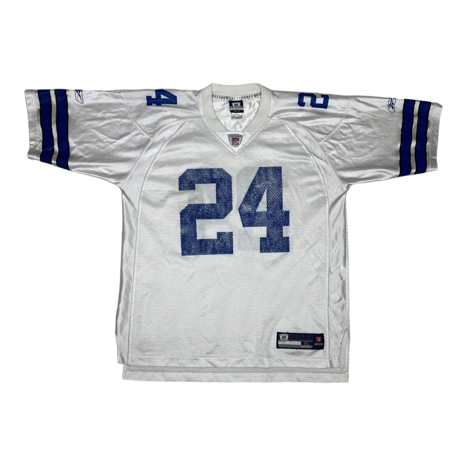 Vintage Marion Barber Reebok Dallas Cowboys #24 NFL Equipment Jersey Medium