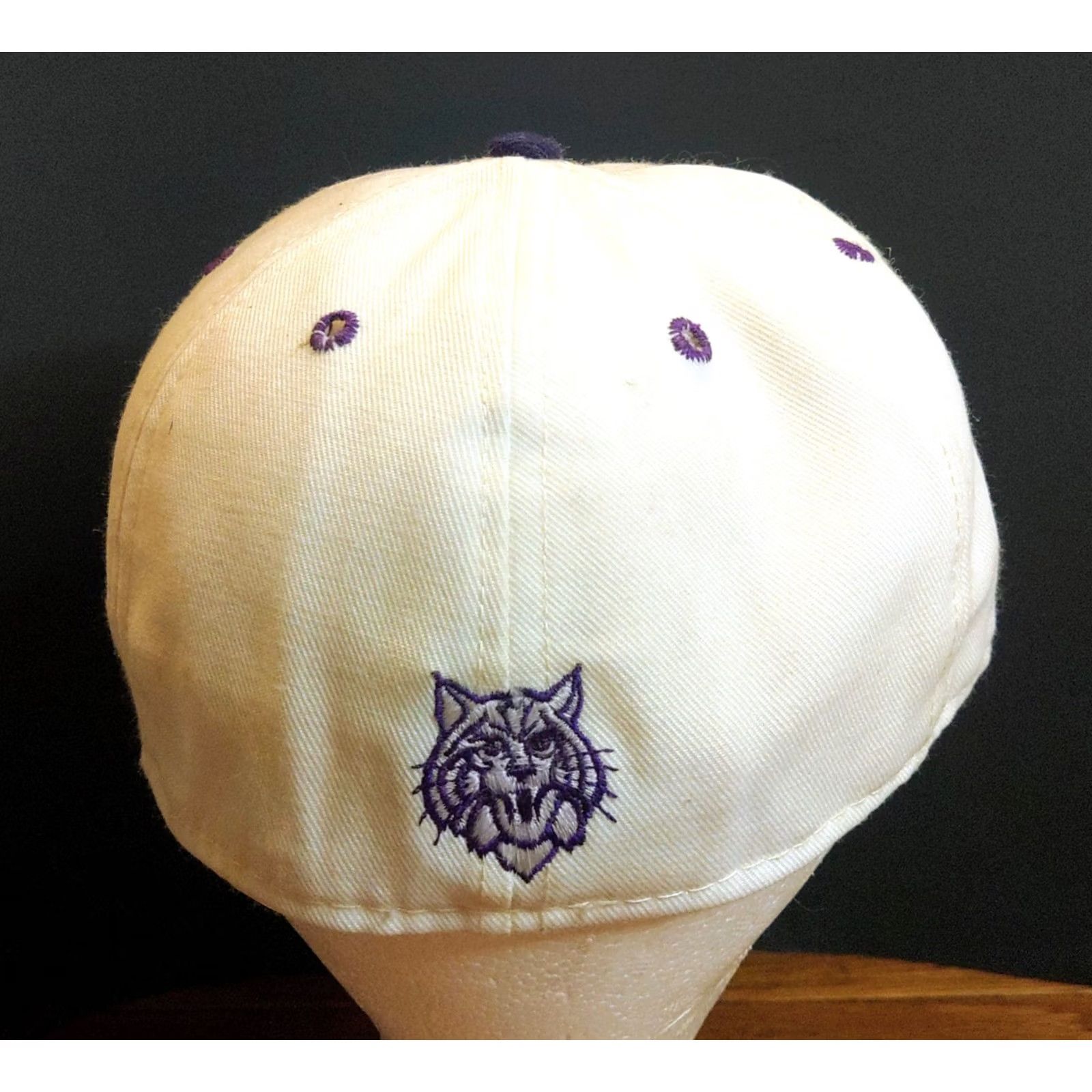 Vintage VINTAGE Kansas State Wildcats Baseball Cap Pro Line Adults 7 3/8 White USA Made Cotton Canvas Adjustable Mens Hats Cap Size ONE SIZE - 5 Thumbnail