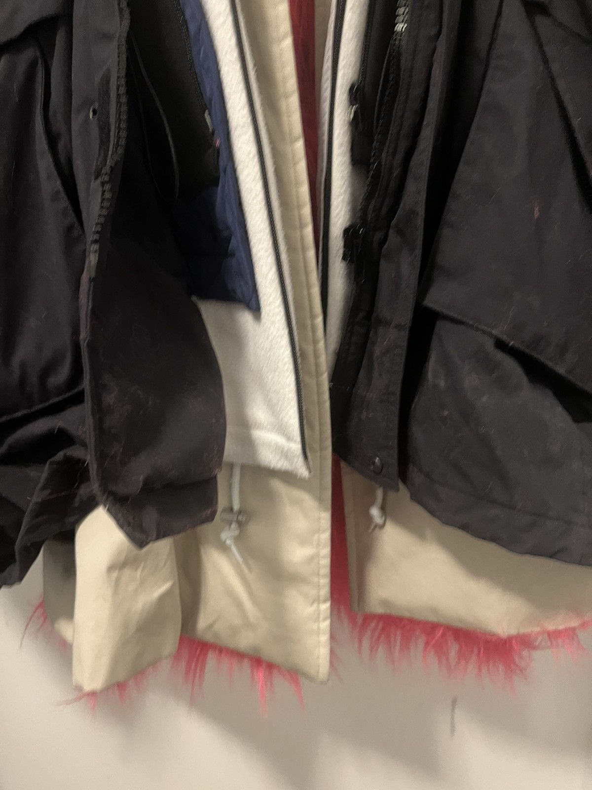 Balenciaga Balenciaga 18FW Pink Fur 7 Layer Parka Sample Size US L / EU 52-54 / 3 - 5 Thumbnail
