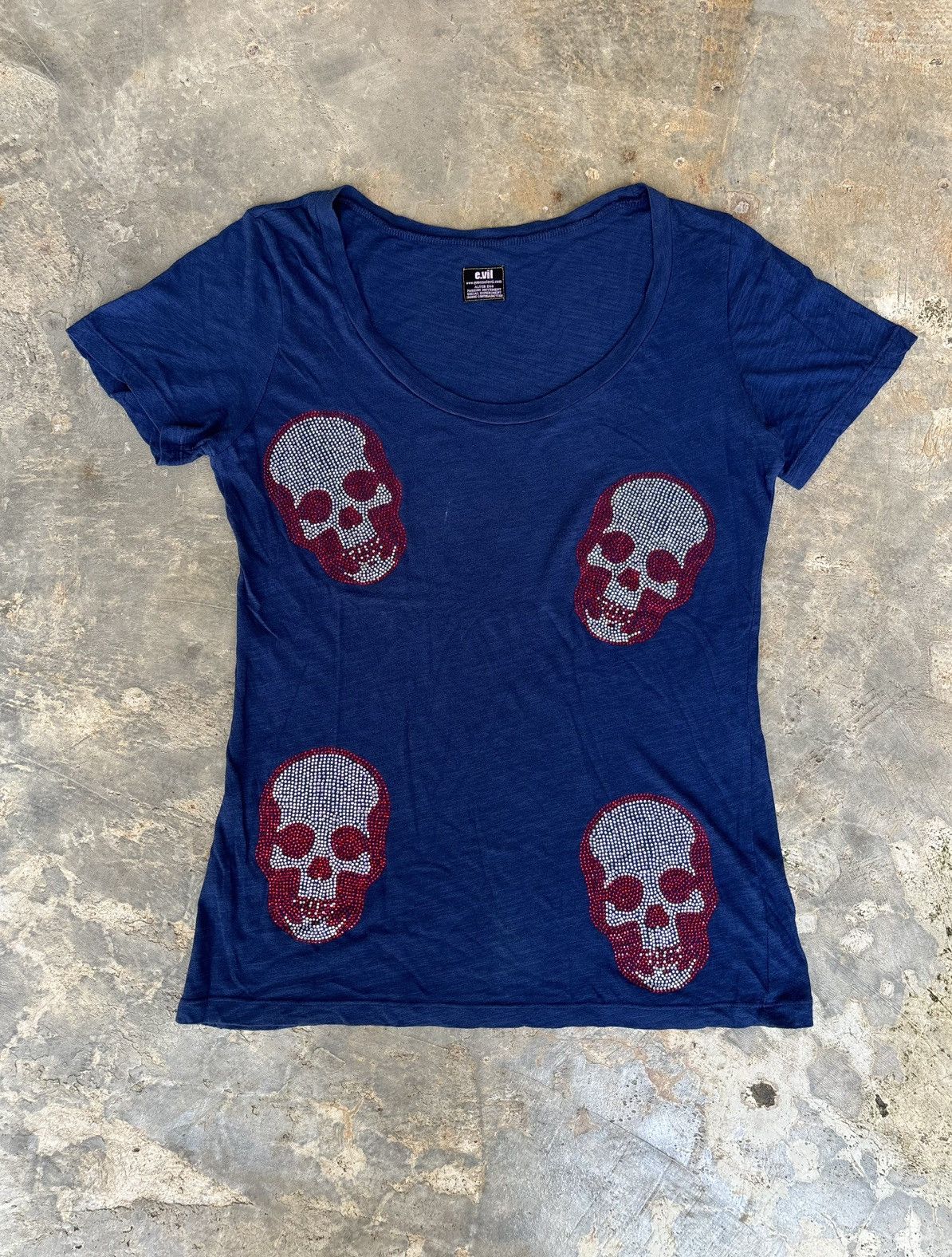 Hysteric Glamour Y2k e.vil Skull Punk NN Style Tshirt Size US S / EU 44-46 / 1 - 1 Thumbnail