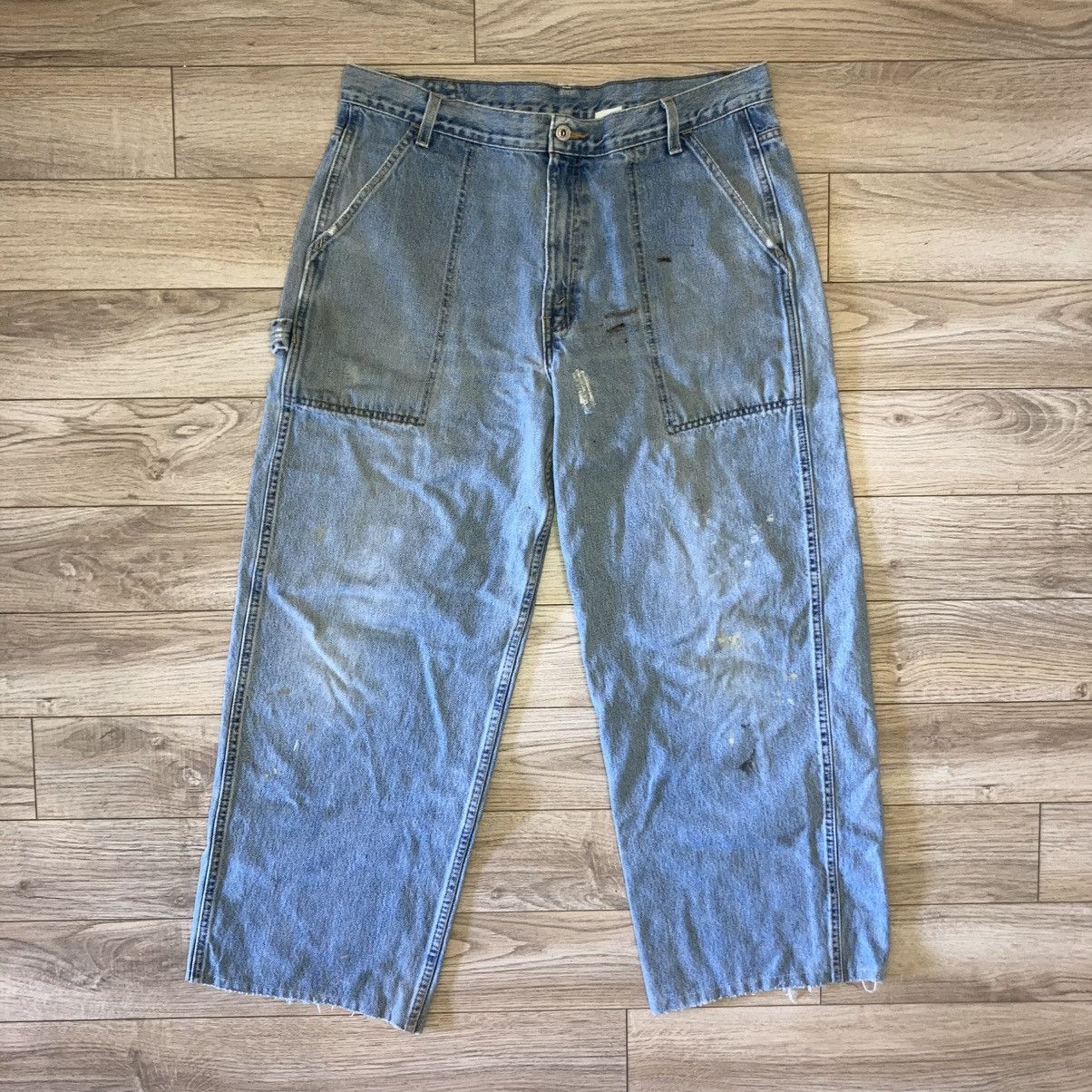 Levi's Vintage Clothing Levi’s dry goods wide leg carpenter jeans Size US 36 / EU 52 - 1 Thumbnail