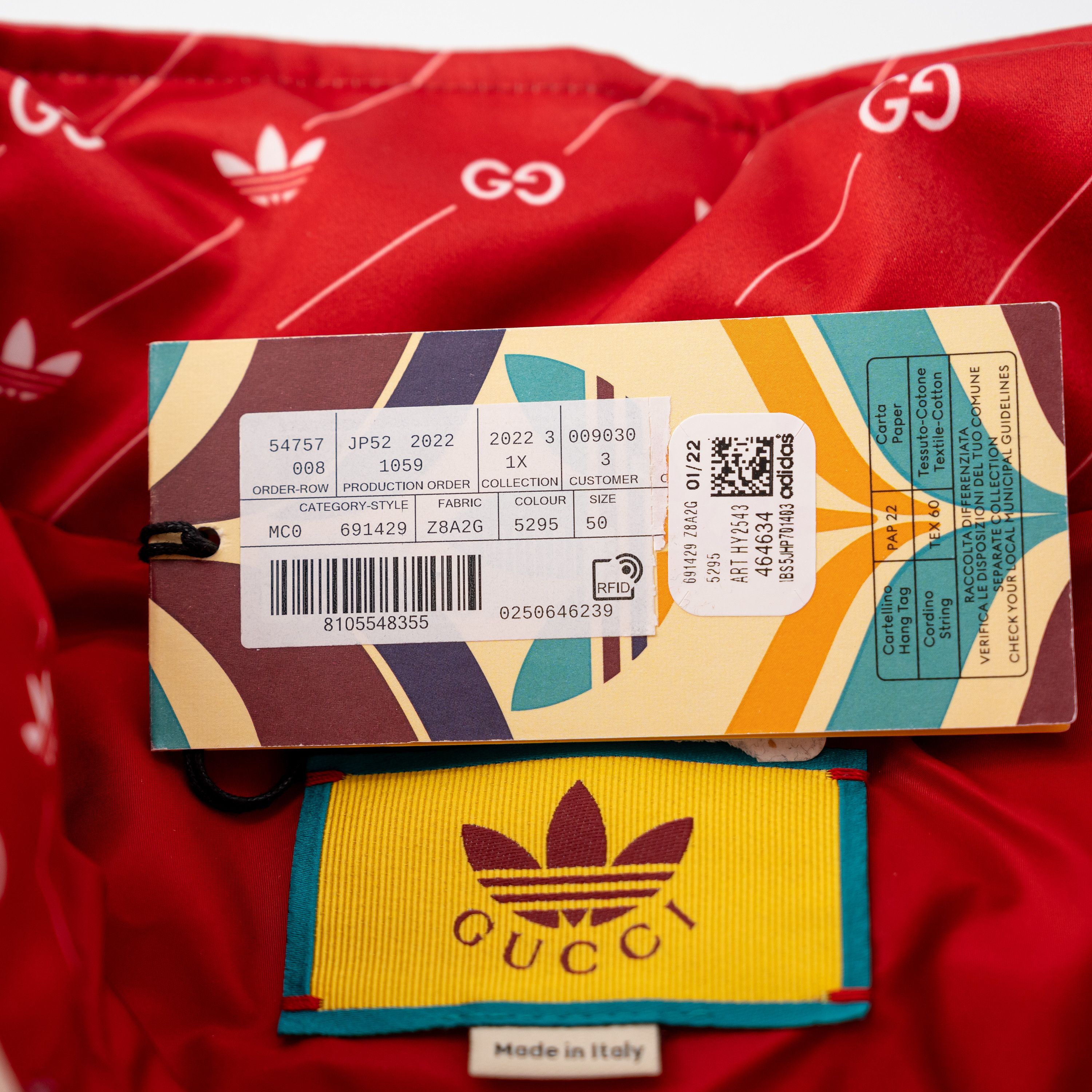 Gucci 50 L -Gucci Adidas Anorak Jacket Nylon Blue Red Purple Size US L / EU 52-54 / 3 - 6 Thumbnail