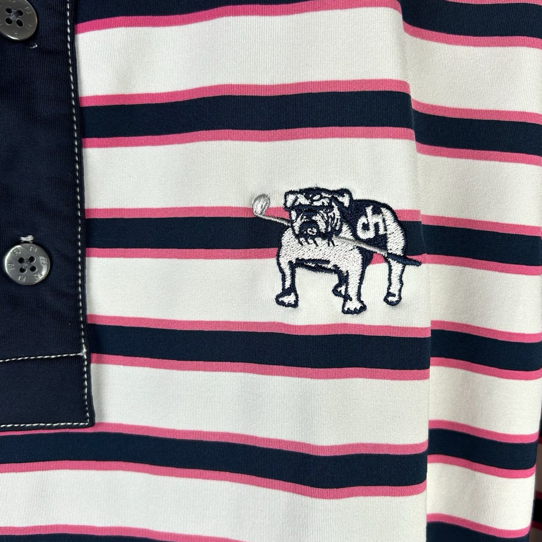 Footjoy FootJoy FJ Golf Stretch Polo Striped Short Sleeve Shirt Mens Medium Size US M / EU 48-50 / 2 - 3 Thumbnail