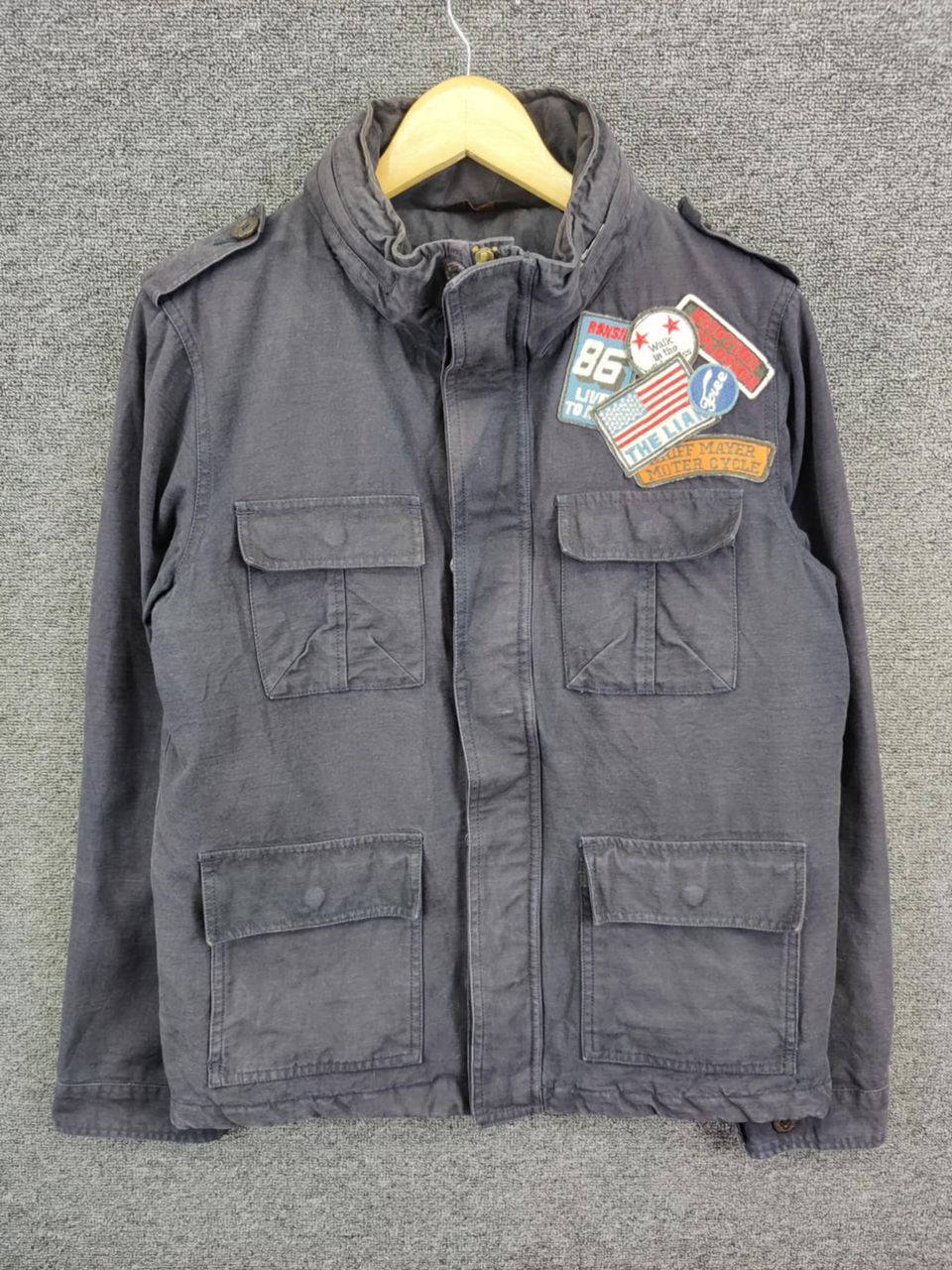 Vintage Vintage Kriff Mayer M65 Field Patch Borderless Music Jacket Size US M / EU 48-50 / 2 - 3 Thumbnail