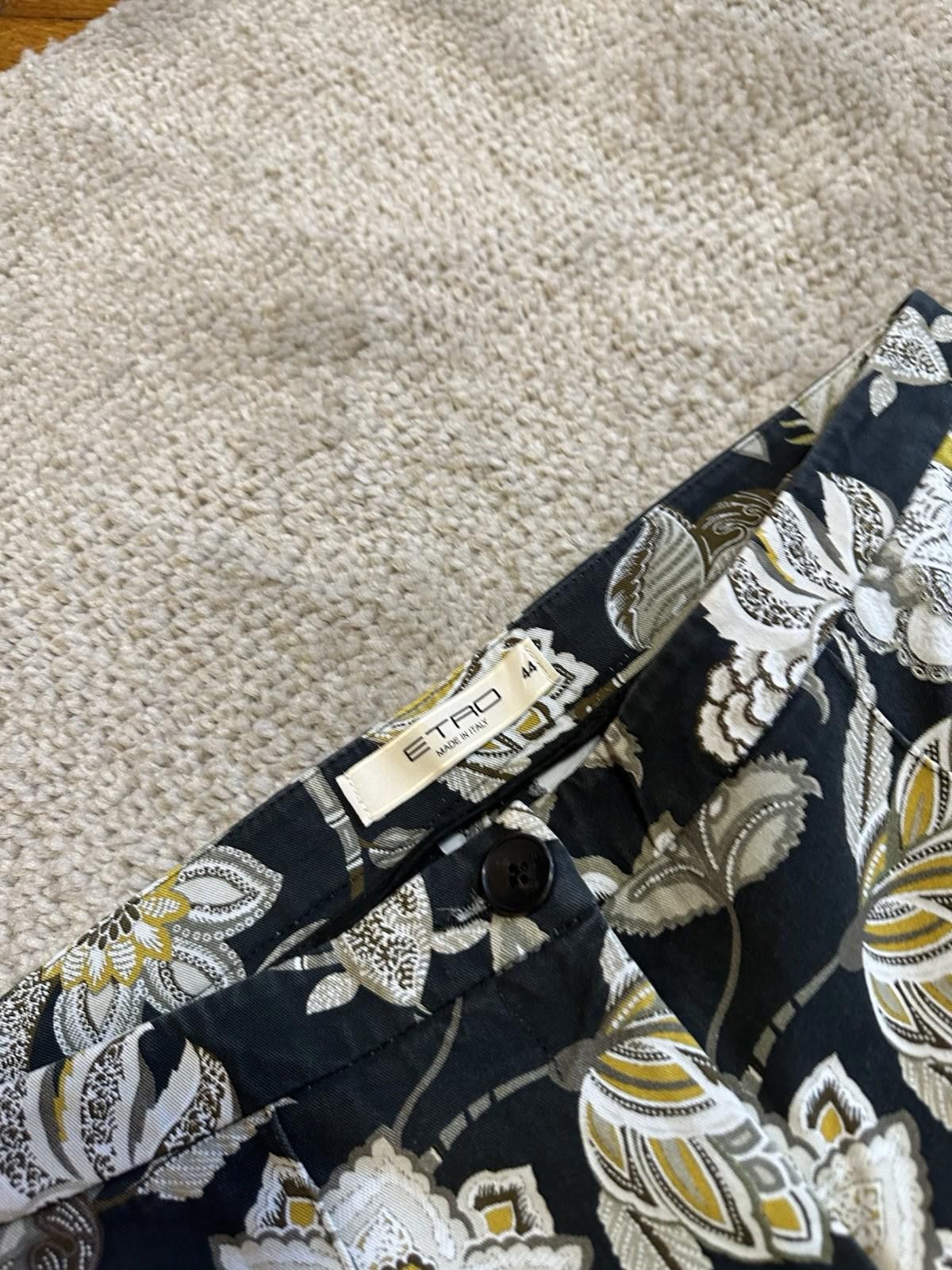 Etro Etro Black Floral Flare Leg Pants Size 44 Italian Size 42" / US 20 - 3 Thumbnail