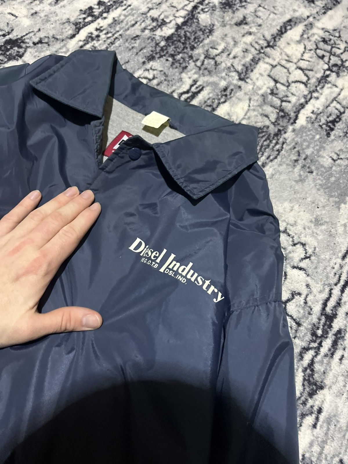 Diesel DIESEL Archive Big Logo Nylon Coach Jacket / Bomber Y2K Size US XL / EU 56 / 4 - 5 Thumbnail