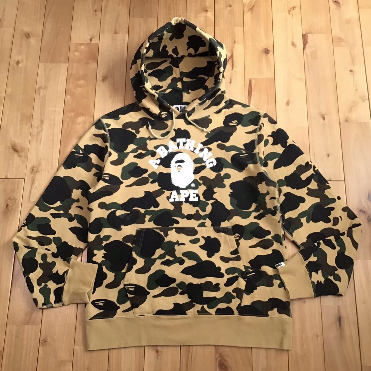 Bape 1st camo college pullover hoodie online