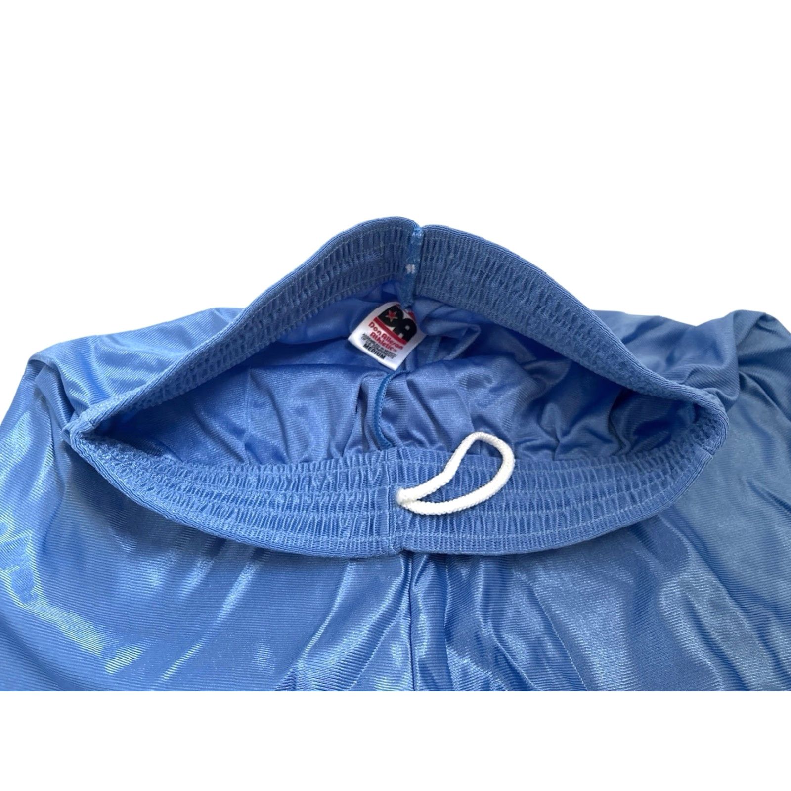 Vintage VINTAGE Don Alleson Dazzle Basketball Shorts Mens M NWOT 2002 Columbia Blue Nylon Athletic Basketball - NOS - 13.5” W x 7” Inseam Mens Size US 31 - 3 Thumbnail