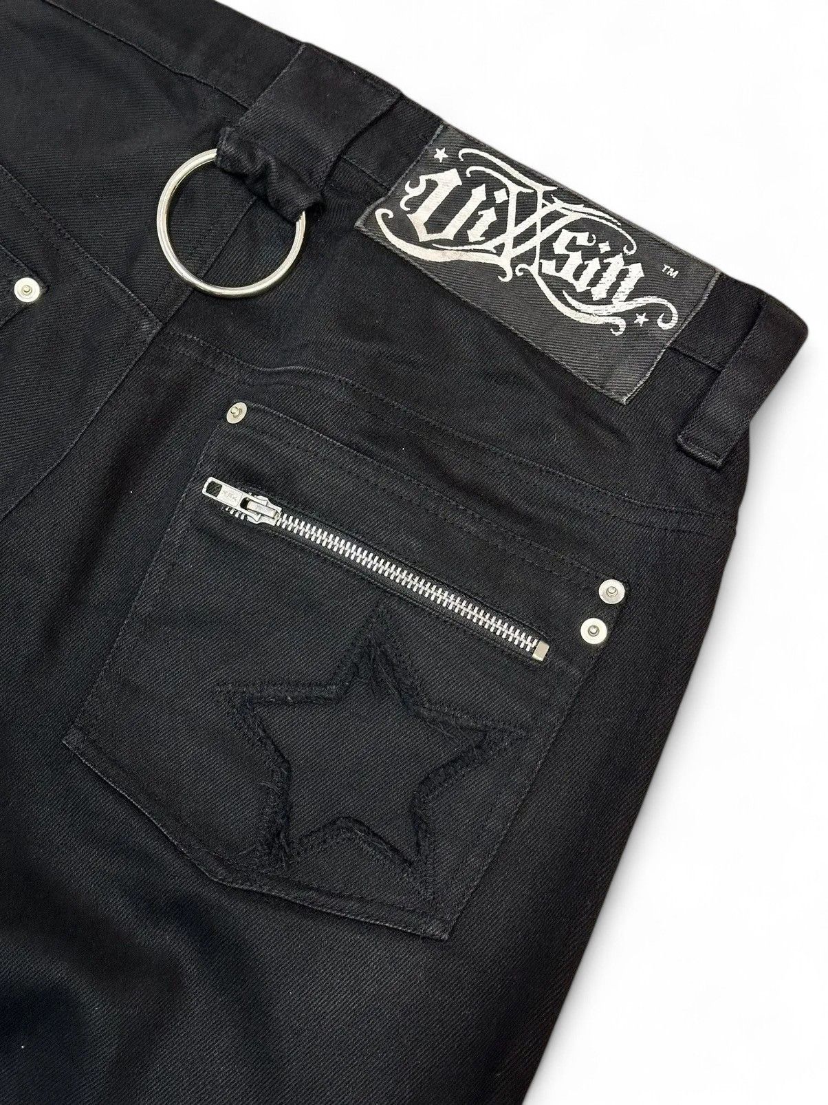 Gotcha Vixxsin Y2K Black Denim Pants Gothic Punk Streetwear Size US 34 / EU 50 - 14 Thumbnail