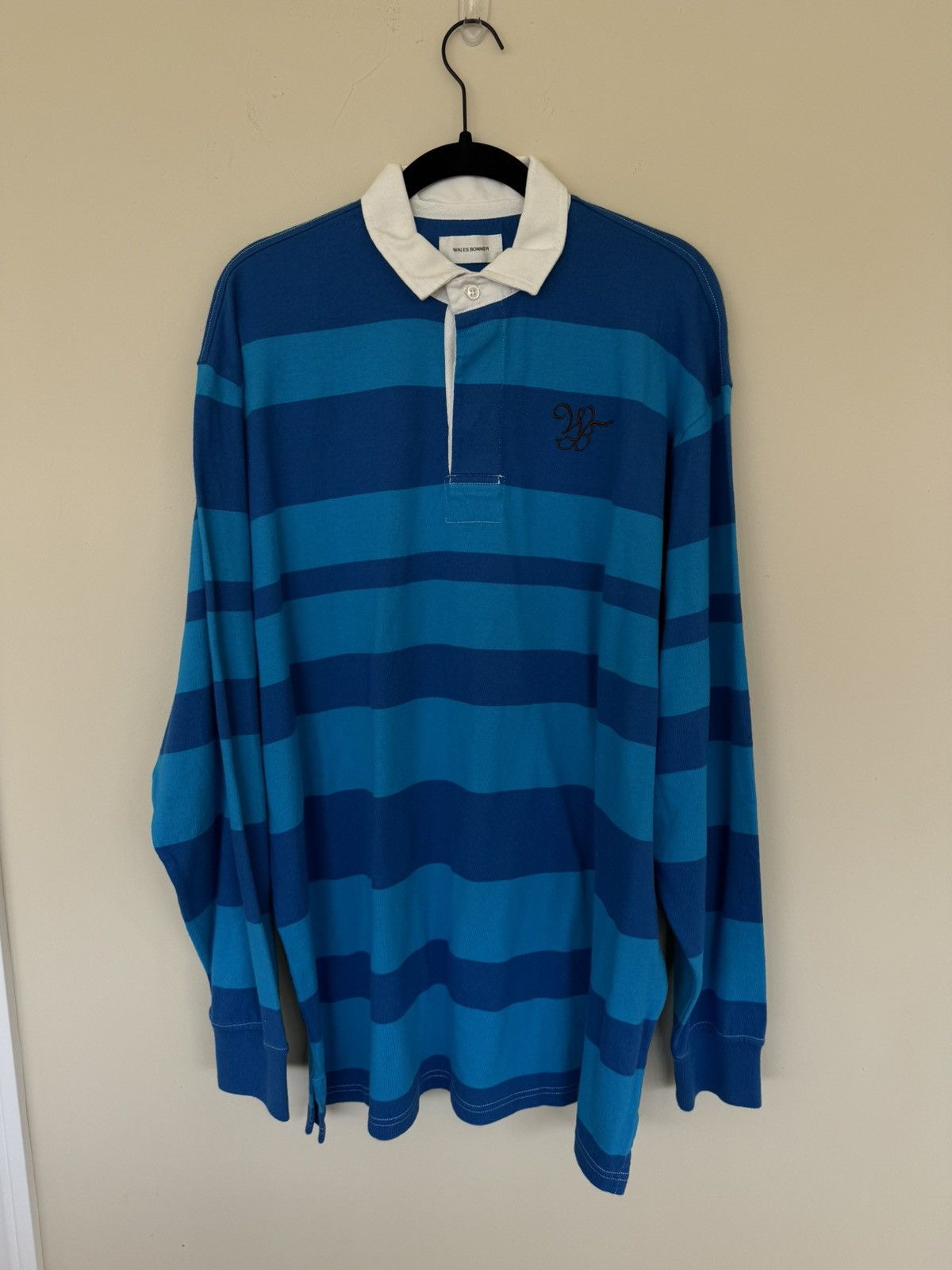 image of Wales Bonner Polo NWT in Blue, Men's (Size XL)