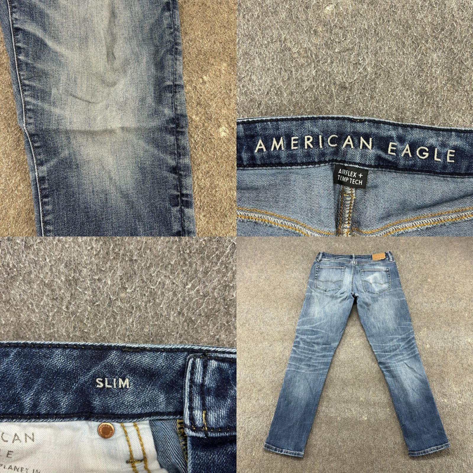 American Eagle Outfitters American Eagle Outfitters Jeans Mens 30x32 Blue Slim Straight Leg Denim 5-Pocket Distressed Medium Wash Size 30 Regular Boys? No. End. Size US 30 / EU 46 - 8 Thumbnail