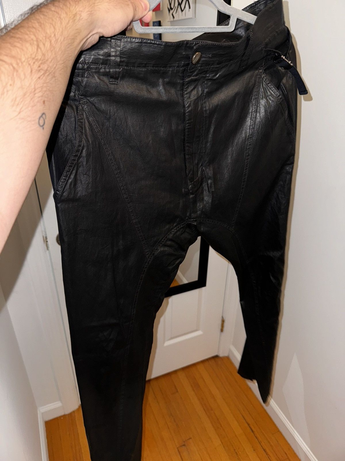 Helmut Lang × Vintage Helmut Lang Vintage wax cotton pants Size US 30 / EU 46 - 21 Thumbnail