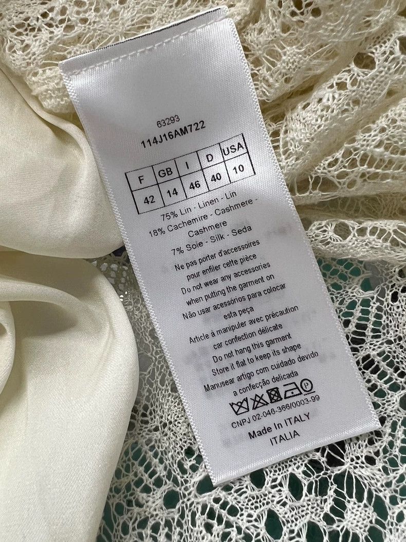 Dior Dior Beige lace skirt Size 27" / US 4 / IT 40 - 4 Thumbnail