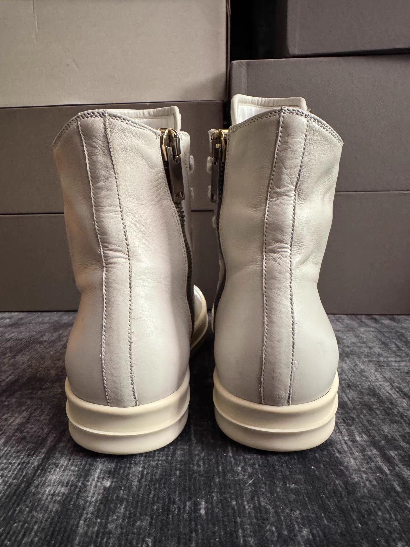Rick Owens rick owens Mainline High Top Leather Turbo Cyclops Size US 8 / IT 38 - 6 Thumbnail