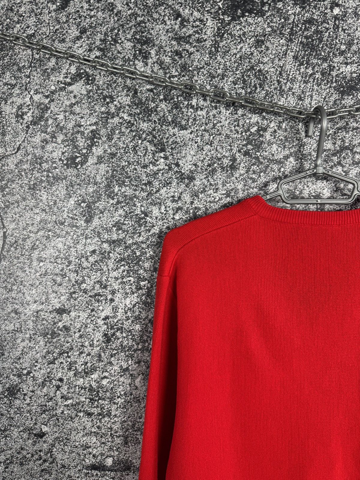 Lacoste Chemise Lacoste Vintage Red V-Neck Sweater Pullover Size 6 Size US XL / EU 56 / 4 - 12 Thumbnail