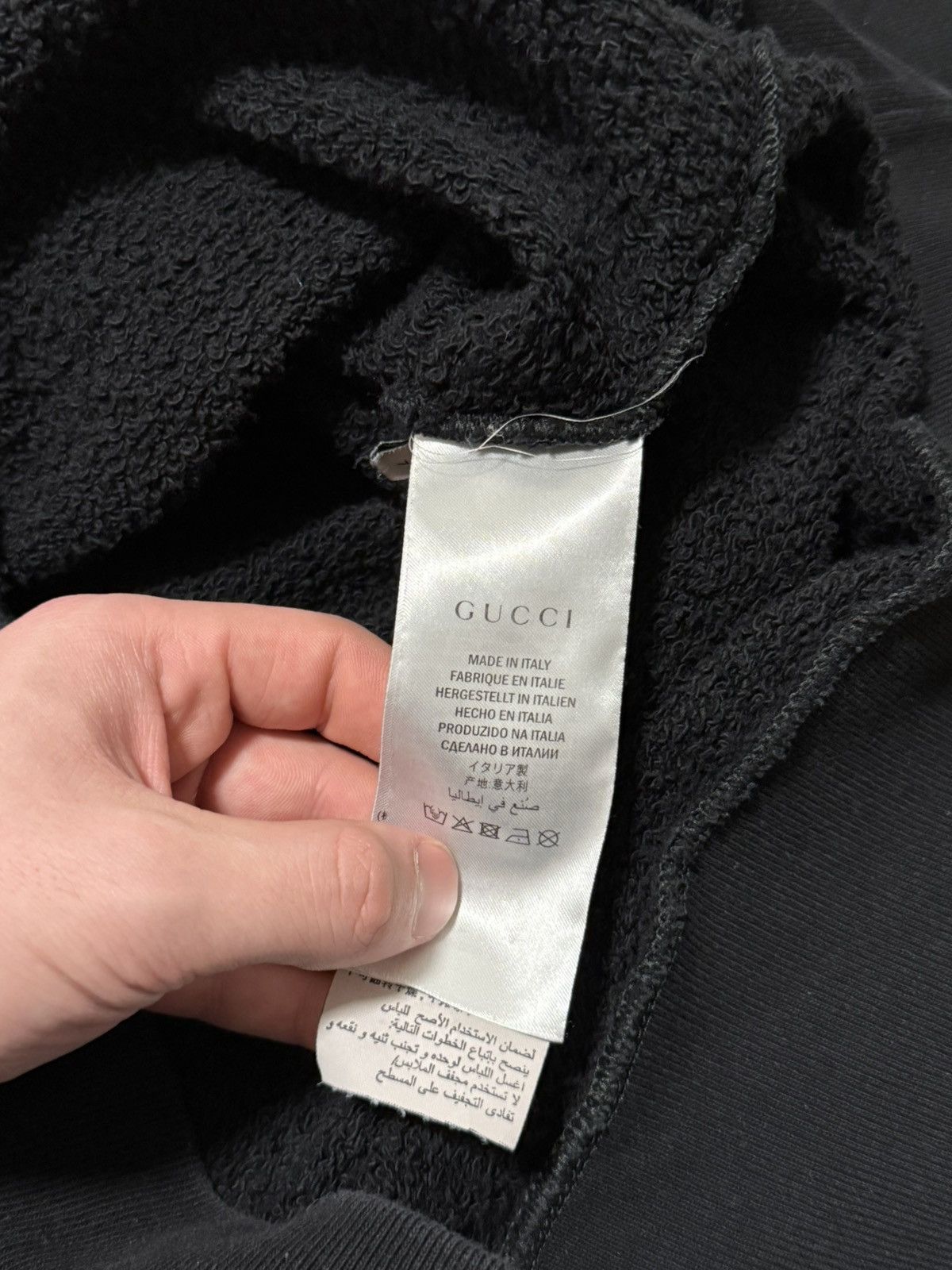 Gucci Gucci Logo Crewneck Black Size US L / EU 52-54 / 3 - 4 Thumbnail