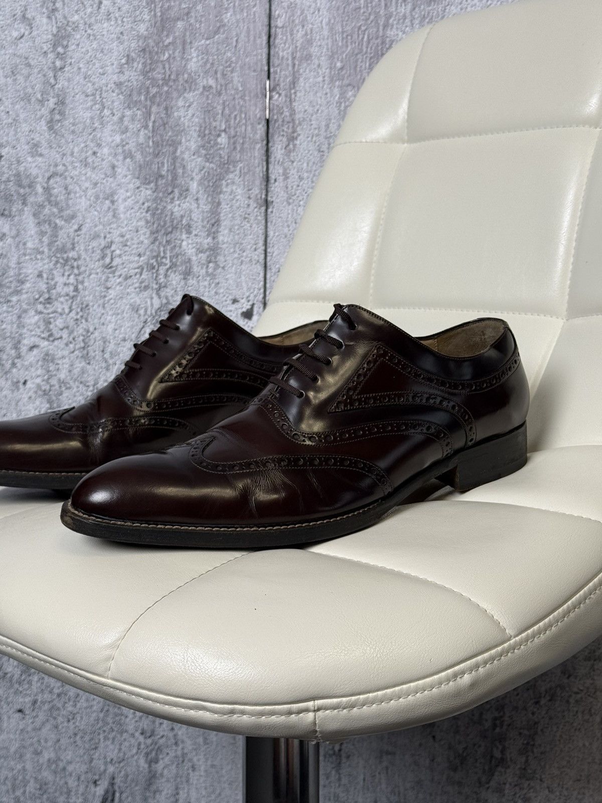 Gucci Gucci Leather Brogue Oxford Dress Shoes Men’s Size 46E Size US 13 / EU 46 - 1 Thumbnail