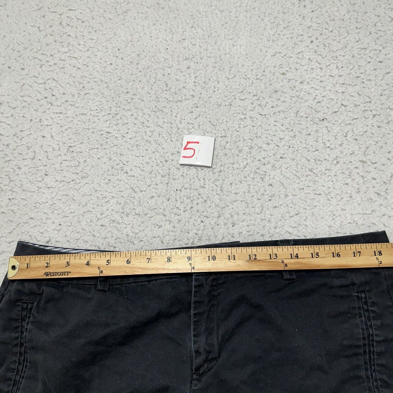 JCPenney JCPenney 14 3" Inseam Chino Shorts Black Mid Rise JCP Size 36" / US 14 / IT 50 - 10 Thumbnail