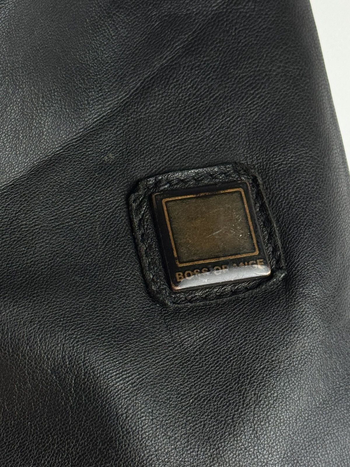 Hugo Boss Vintage 00s Hugo Boss Leather Jacket Black Size US S / EU 44-46 / 1 - 3 Thumbnail