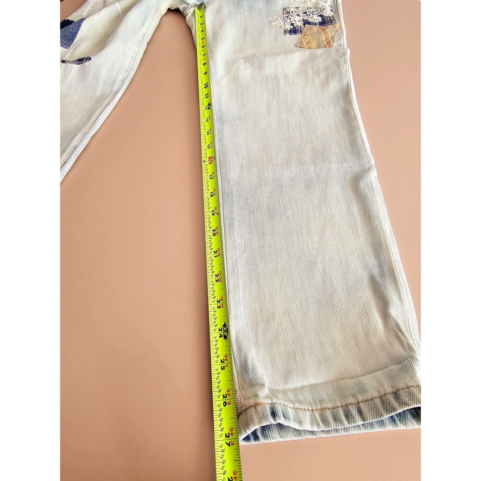 Lauren Ralph Lauren Ralph Lauren Patchwork Relax Tapered Ankle Jeans 28/6 Size 28" / US 6 / IT 42 - 9 Thumbnail