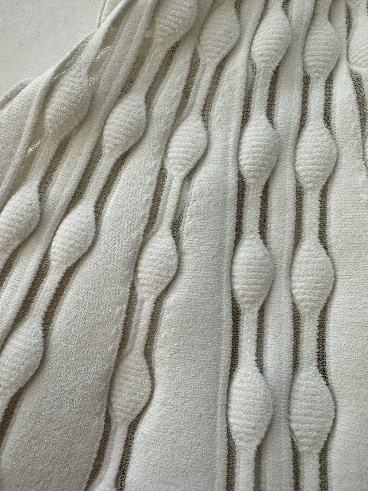 Alaia Alaïa white knitted sleeveless stretch top | FR36 Size XS / US 0-2 / IT 36-38 - 5 Thumbnail