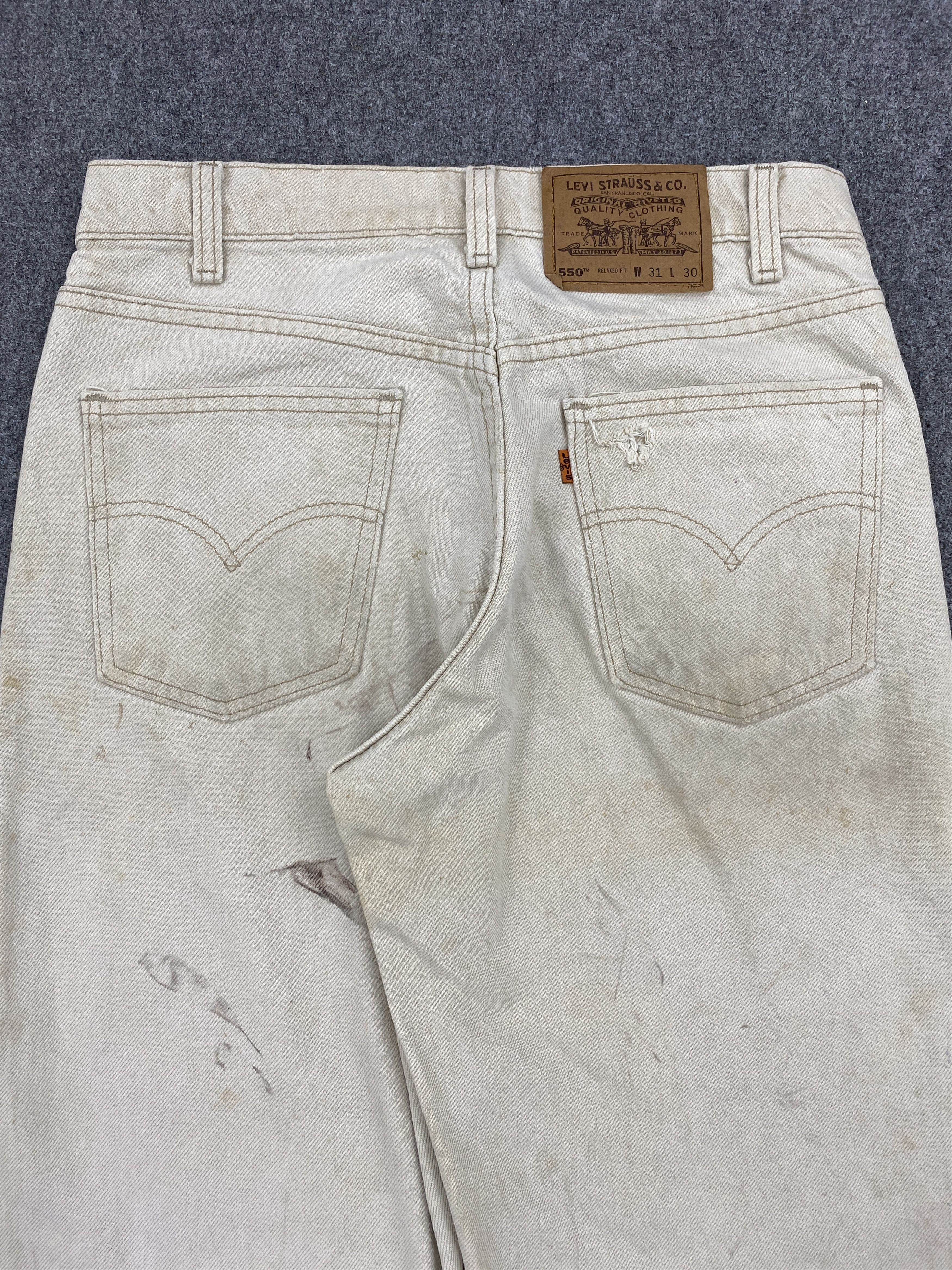 Levi's × Vintage Vintage 90s Levi's 550 Orange Tabs Jeans Size US 30 / EU 46 - 4 Thumbnail