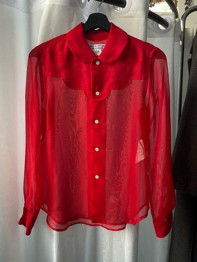 Comme des Garcons comme des garçons size ss red shirt Size S / US 4 / IT 40 - 1 Thumbnail