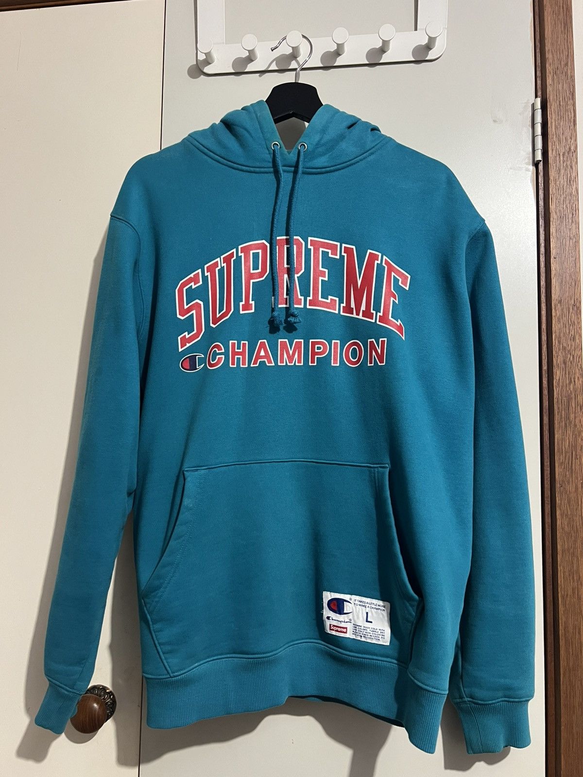 Champion × Supreme Supreme x Champion Hoodie Size US L / EU 52-54 / 3 - 1 Thumbnail