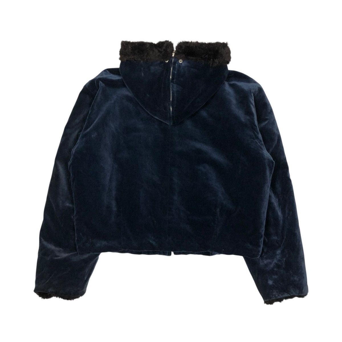 Japanese Brand 🔥RICH DARK BLUE BOMBER JACKET FUR INTERIOR ISSEY MIYAKE Size US L / EU 52-54 / 3 - 2 Thumbnail