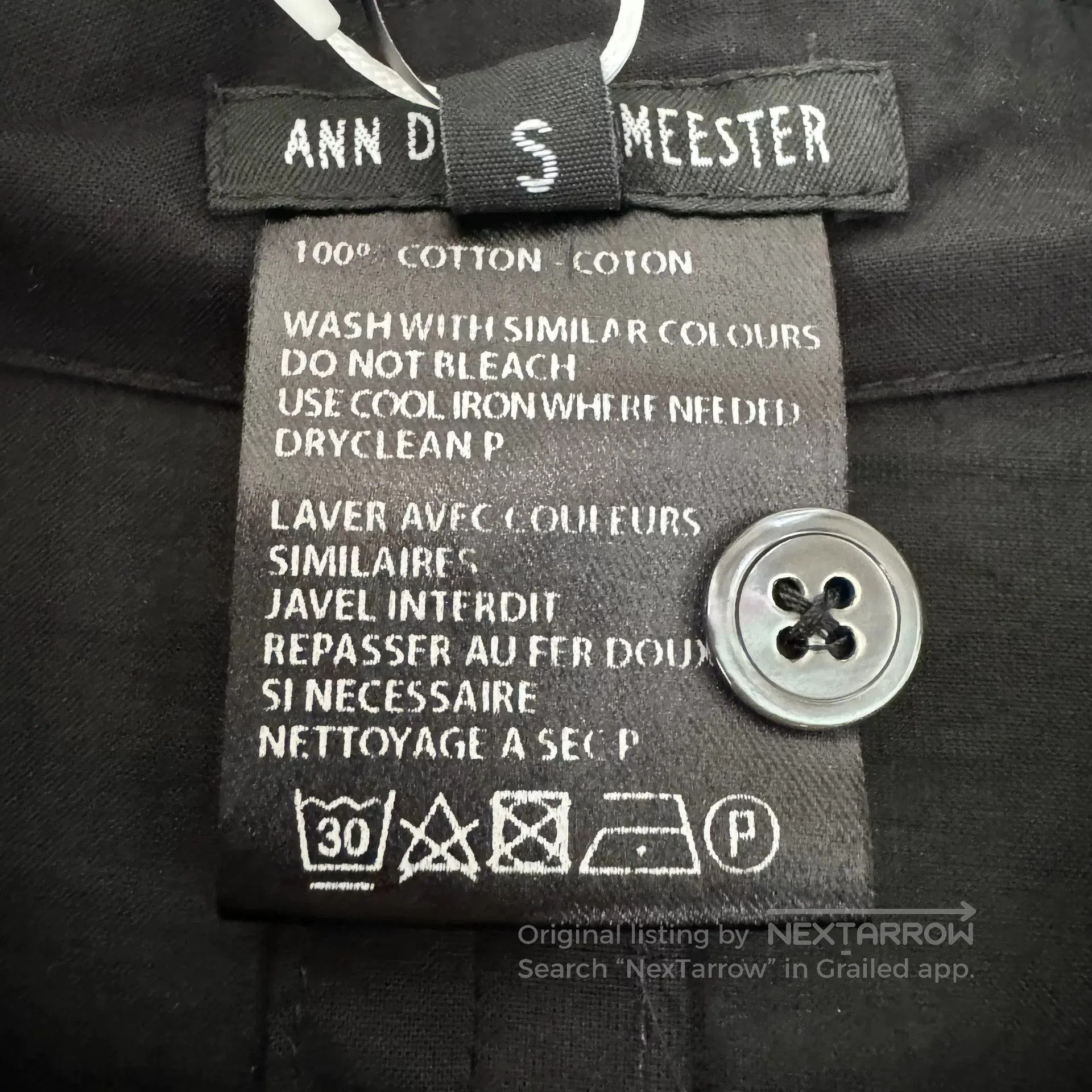 Ann Demeulemeester Ann Demeulemeester Black Ruched Sleeve Shirt. Size S / US 4 / IT 40 - 4 Thumbnail