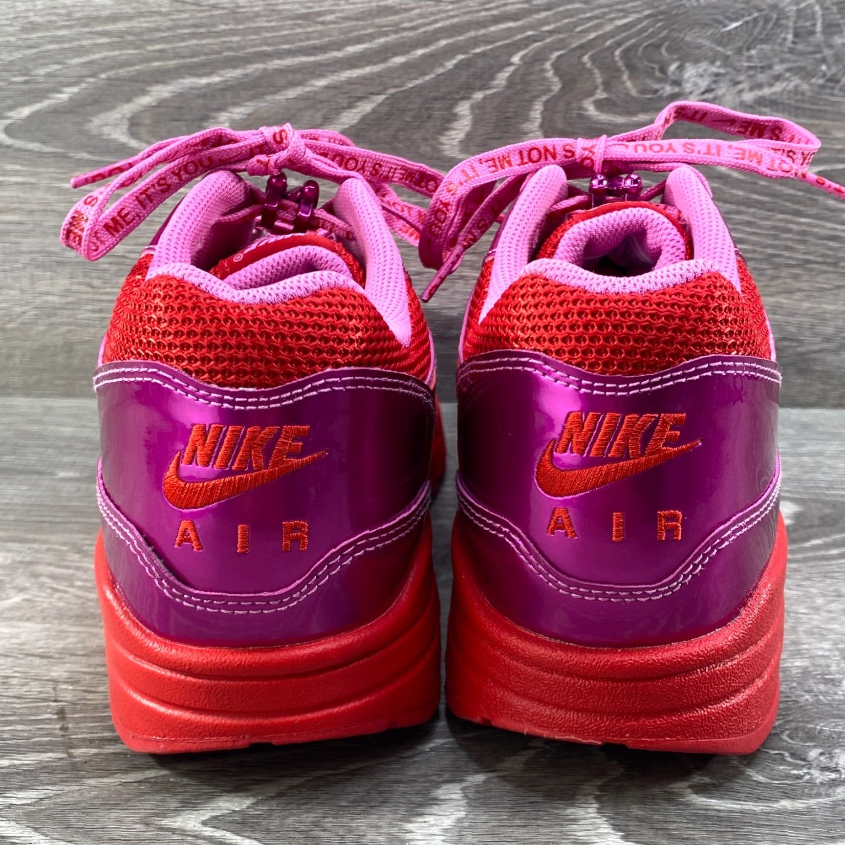 Nike Nike Air Max 1 Mens 10.5 Womens 12 PRM Valentine's Day Love Playful Pink Red NEW Nike Air Max 1 Sneaker Casual Running Walking Girls Womens Mens 2024 Size US 10 / IT 40 - 6 Thumbnail