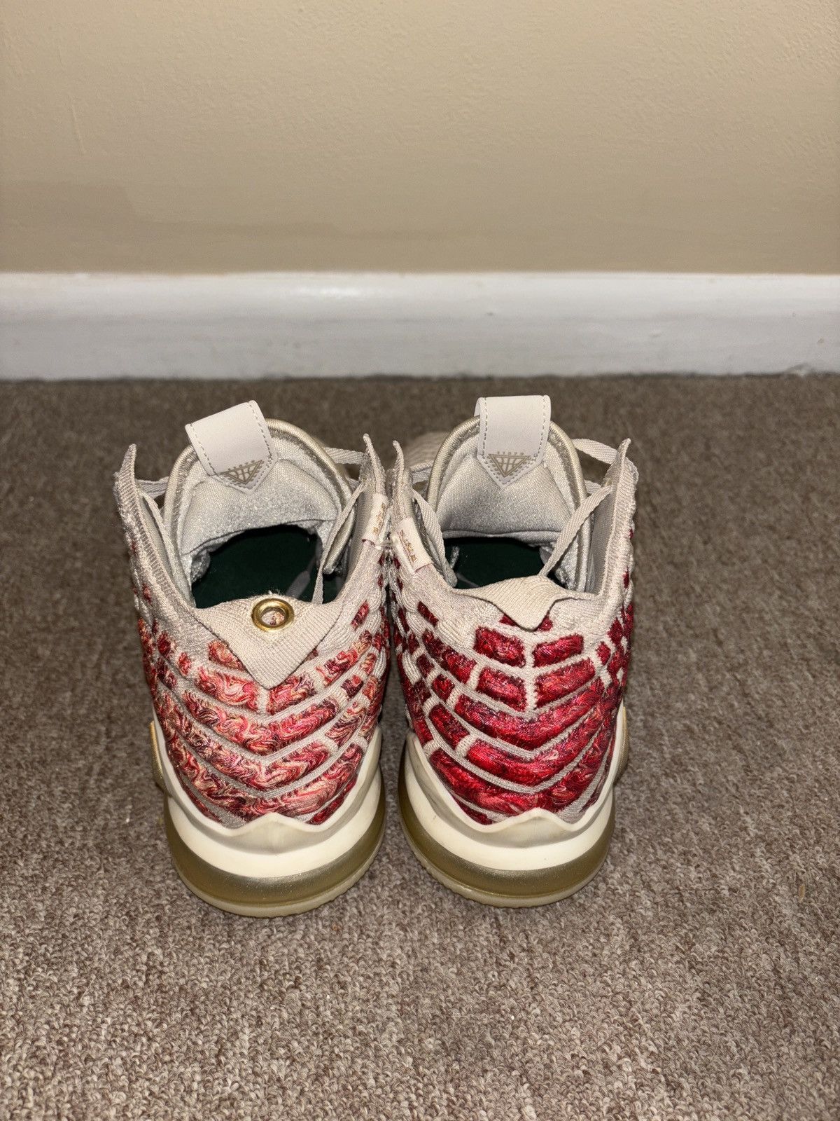 Nike Nike Lebron 17 Desert Sand/Cedar/Metallic Gold Size US 8 / EU 41 - 4 Thumbnail