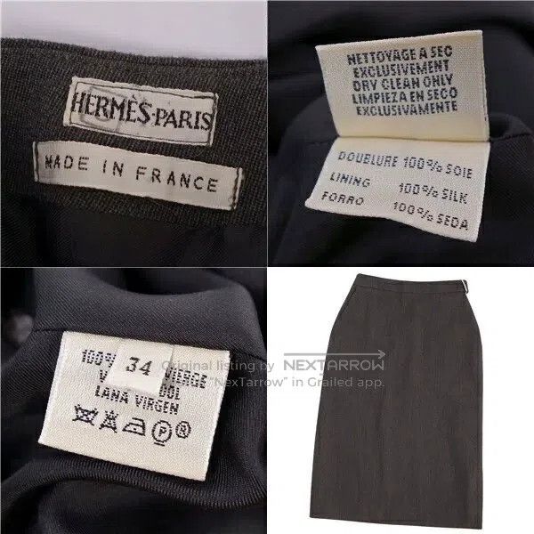 Hermes Hermes Wool skirt from the Margiela era Size 42" / US 20 - 7 Thumbnail
