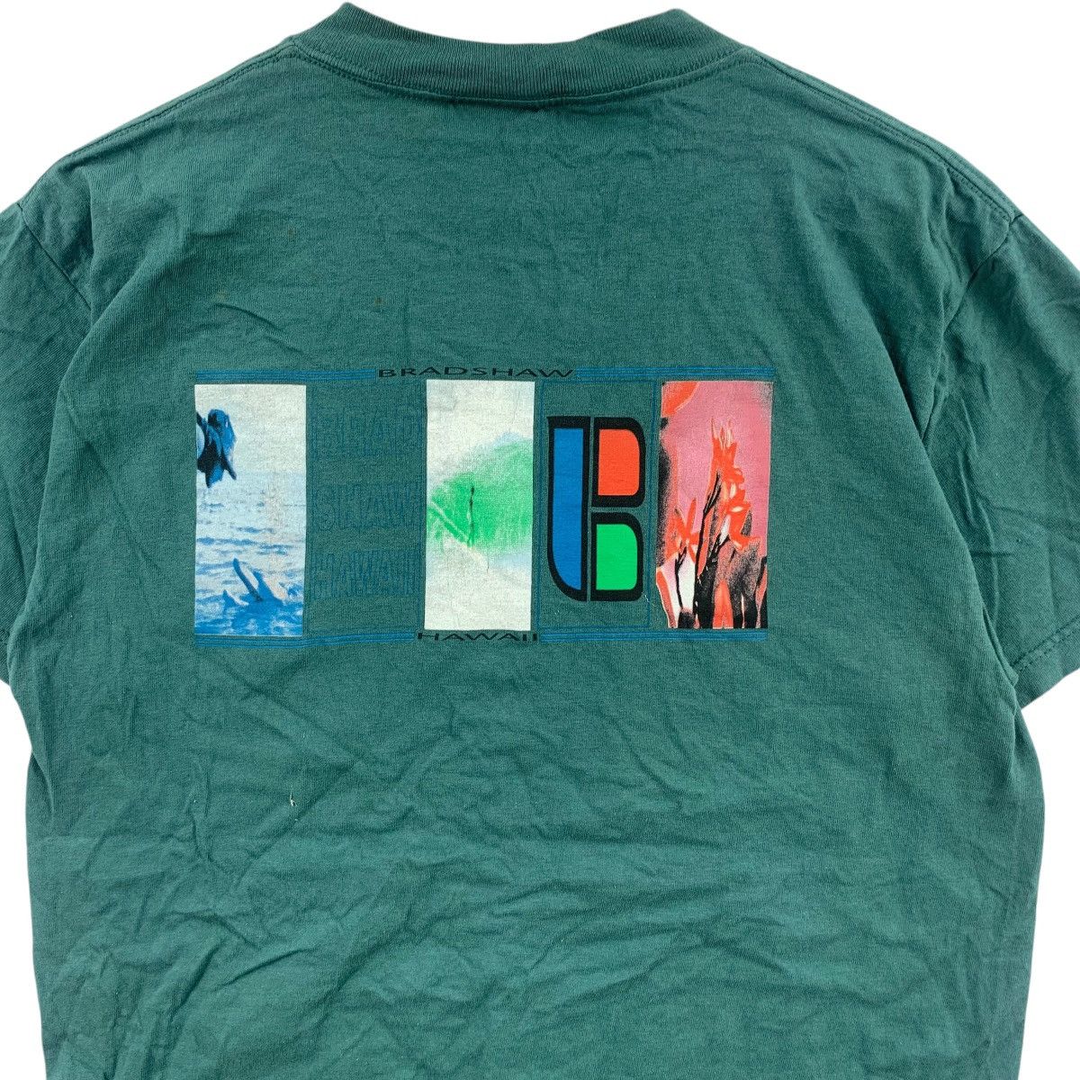 Vintage Vintage BRADSHAW HAWAII SURF Artwork Logo Tee Shirt Top Size US M / EU 48-50 / 2 - 2 Thumbnail