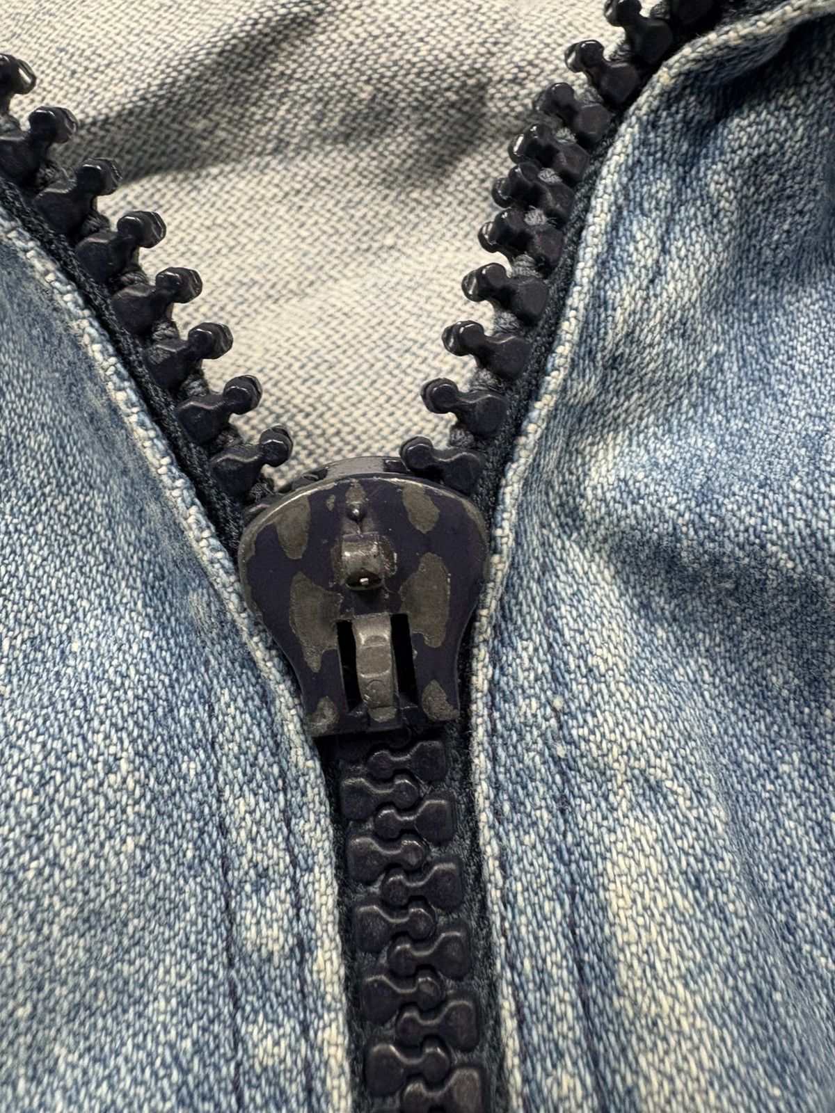 Wrangler Vintage Wrangler Zip Up Denim Trucker Jacket 80s Rare Faded Size XS / US 0-2 / IT 36-38 - 15 Thumbnail