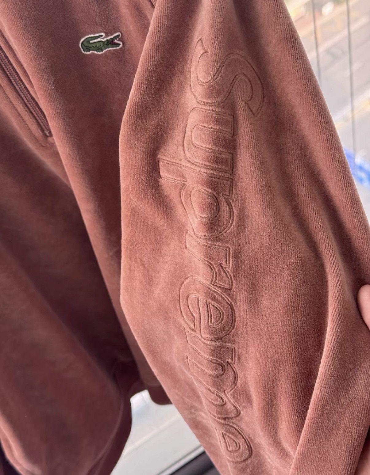 Supreme Supreme x Lacoste Velvet Hoodie K21 Size US L / EU 52-54 / 3 - 3 Thumbnail