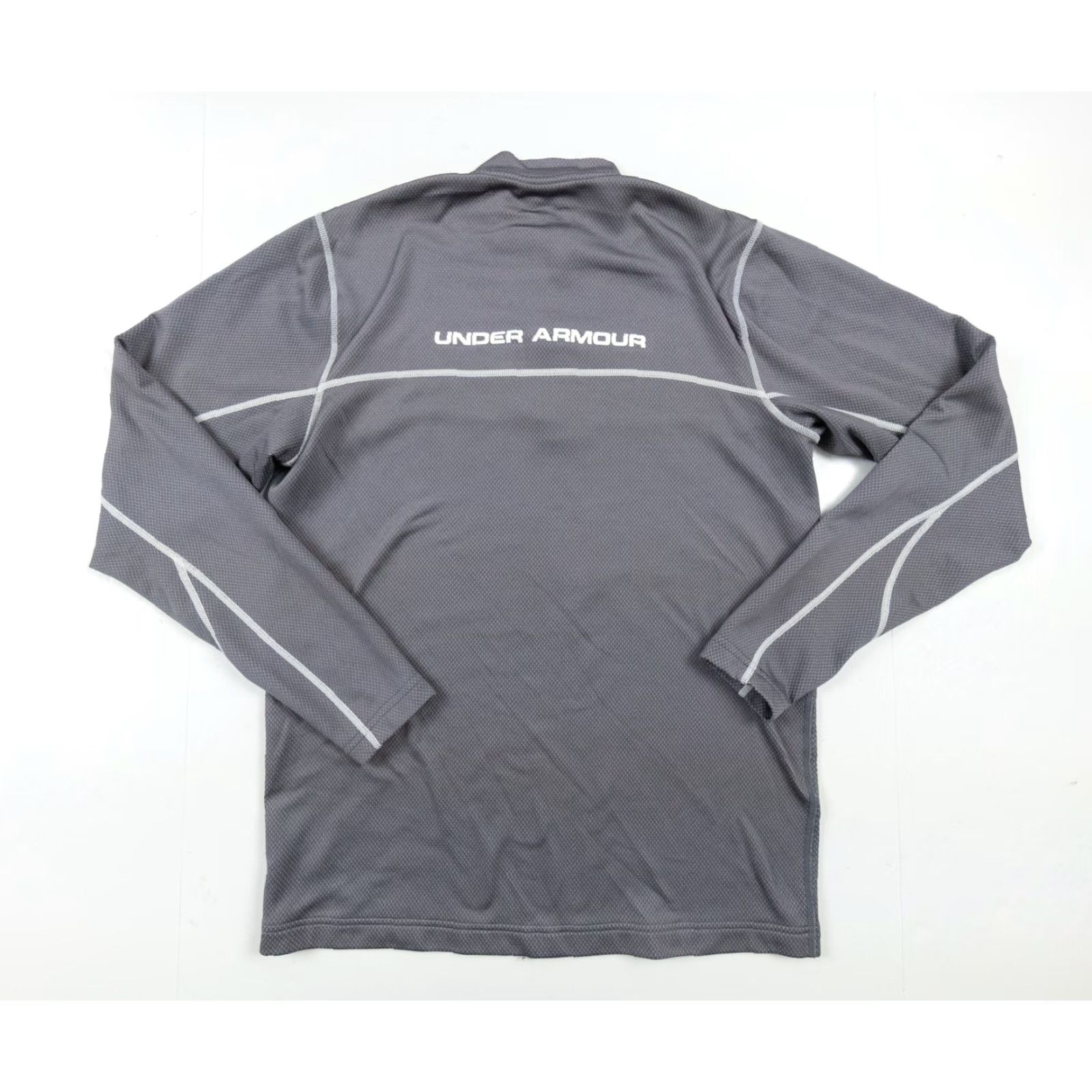 Under Armour Under Armour Sweater Adult Medium Gray 1/4 Zip Pullover Activewear Fitted Mens Size US M / EU 48-50 / 2 - 5 Thumbnail