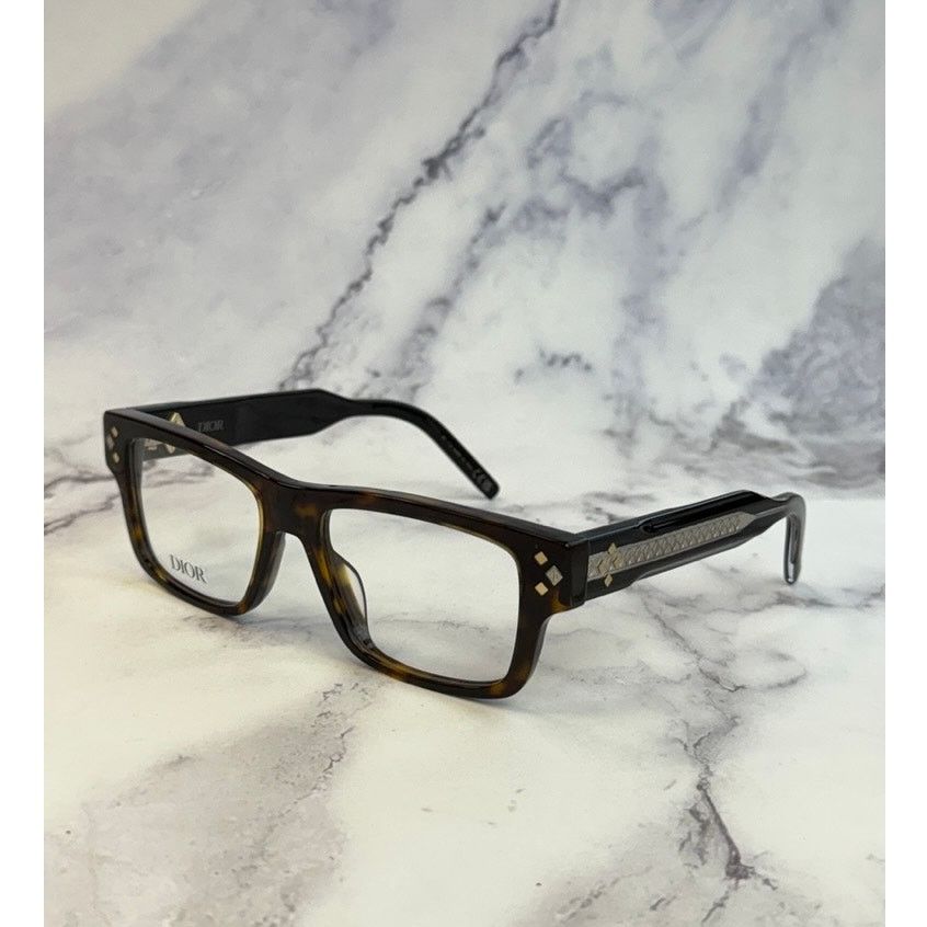 Dior NEW Dior CDDiamondO S3I Eyeglasses Frames in Havana Brown Size ONE SIZE - 1 Thumbnail