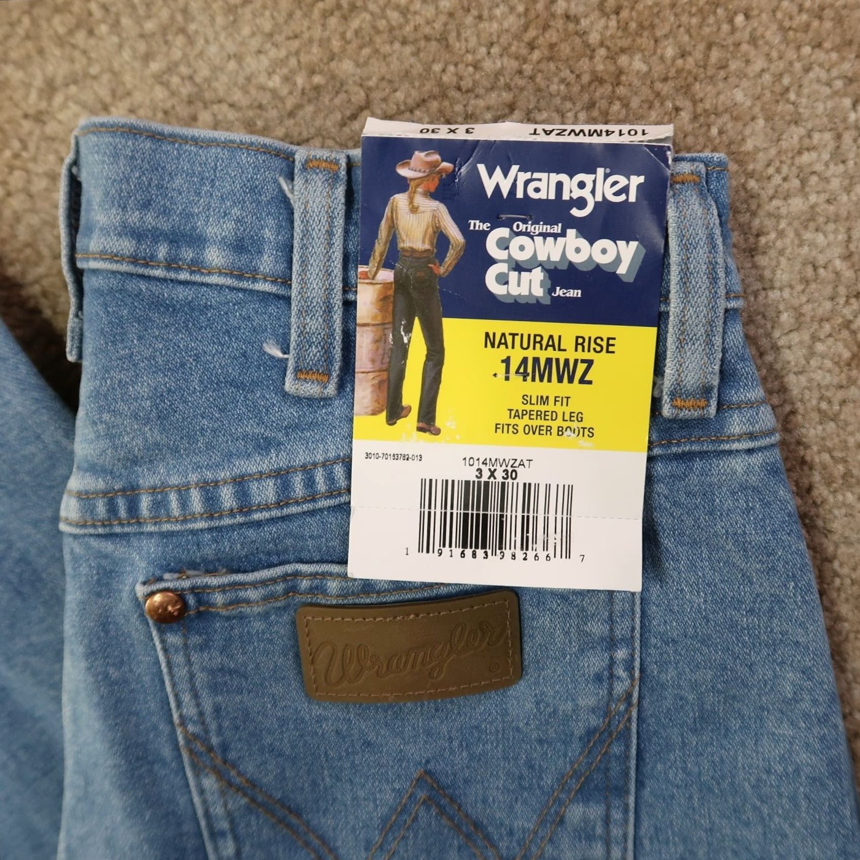 Wrangler Wrangler 13MWZ Cowboy Cut Jeans Bootcut Women Juniors 3x30 Blue Denim Rancher Western Cowboy Size 26" / US 2 / IT 38 - 2 Thumbnail