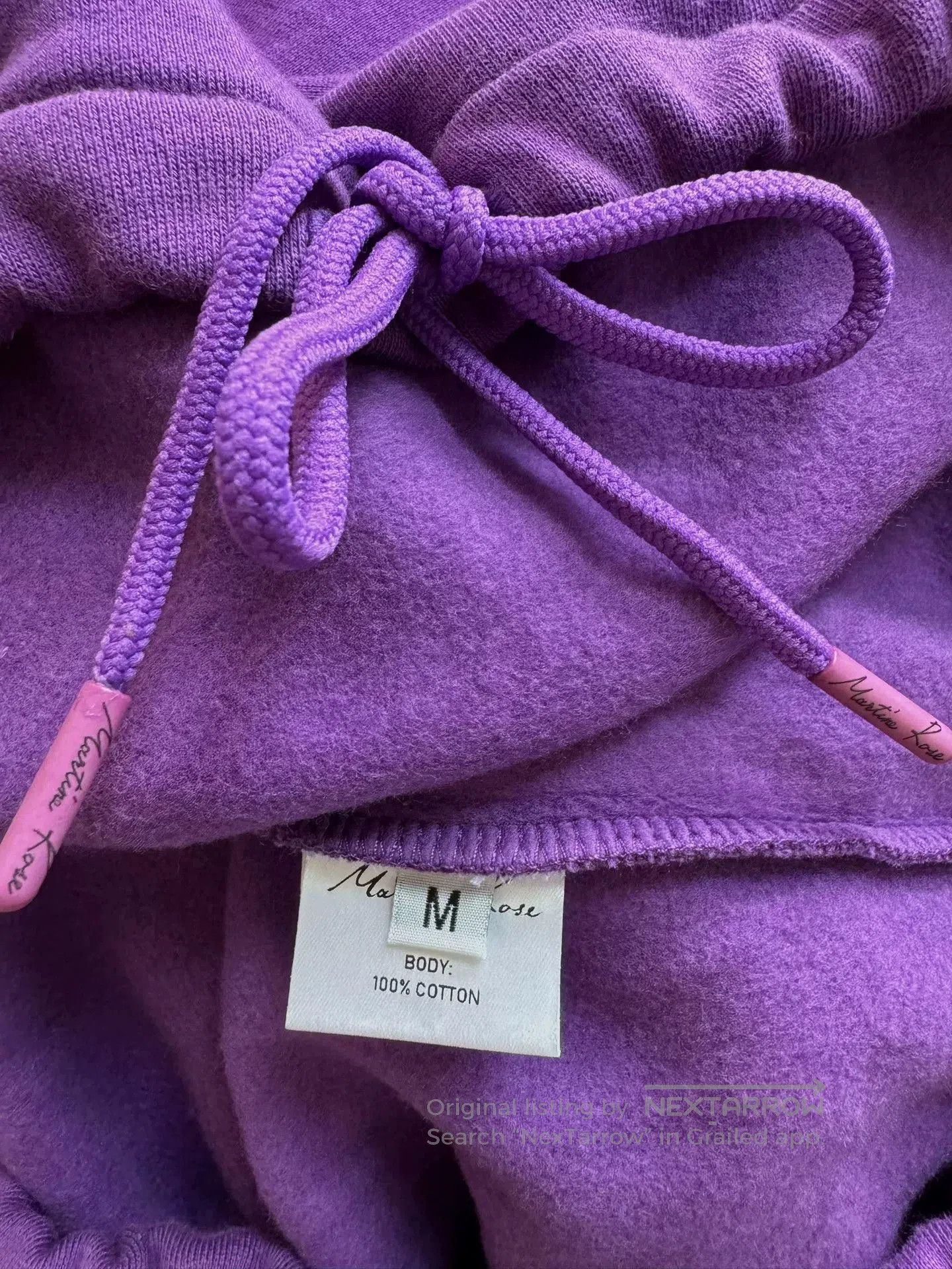 Martine Rose Martine Rose Purple Hooded Sweatshirt. Size US M / EU 48-50 / 2 - 5 Thumbnail