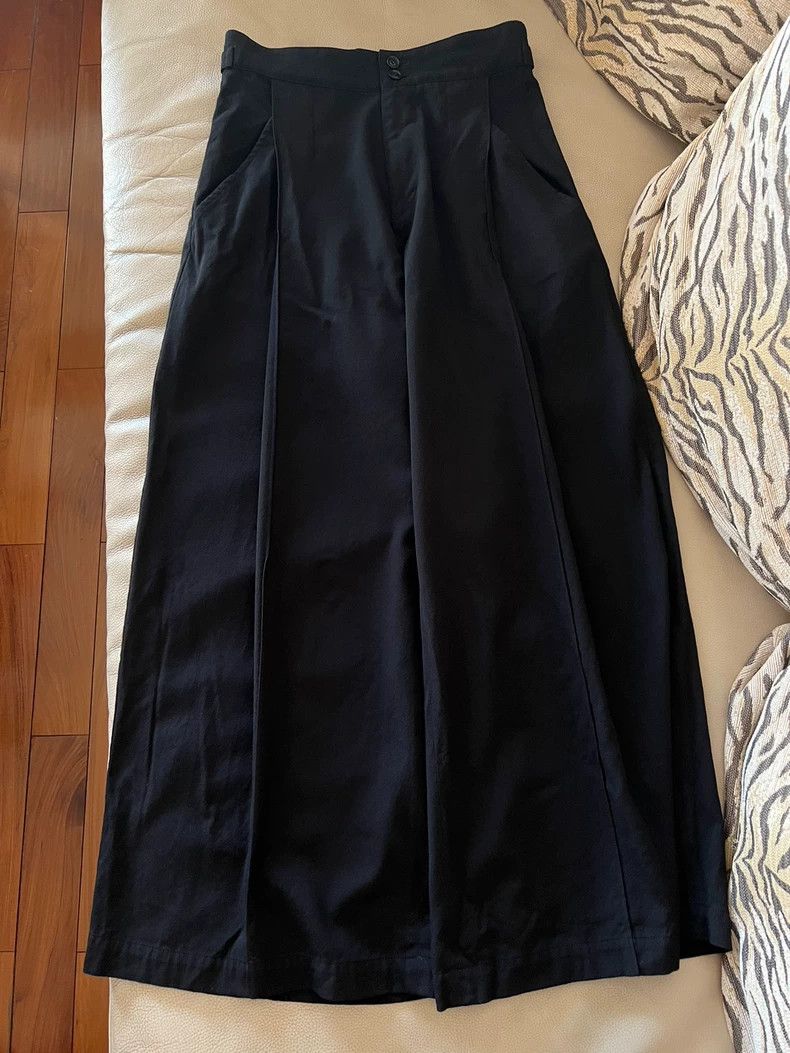 Yohji Yamamoto Yohji Yamamoto size 1 Black wide-leg trousers 2506-Nextarr Size US 28 / EU 44 - 1 Thumbnail
