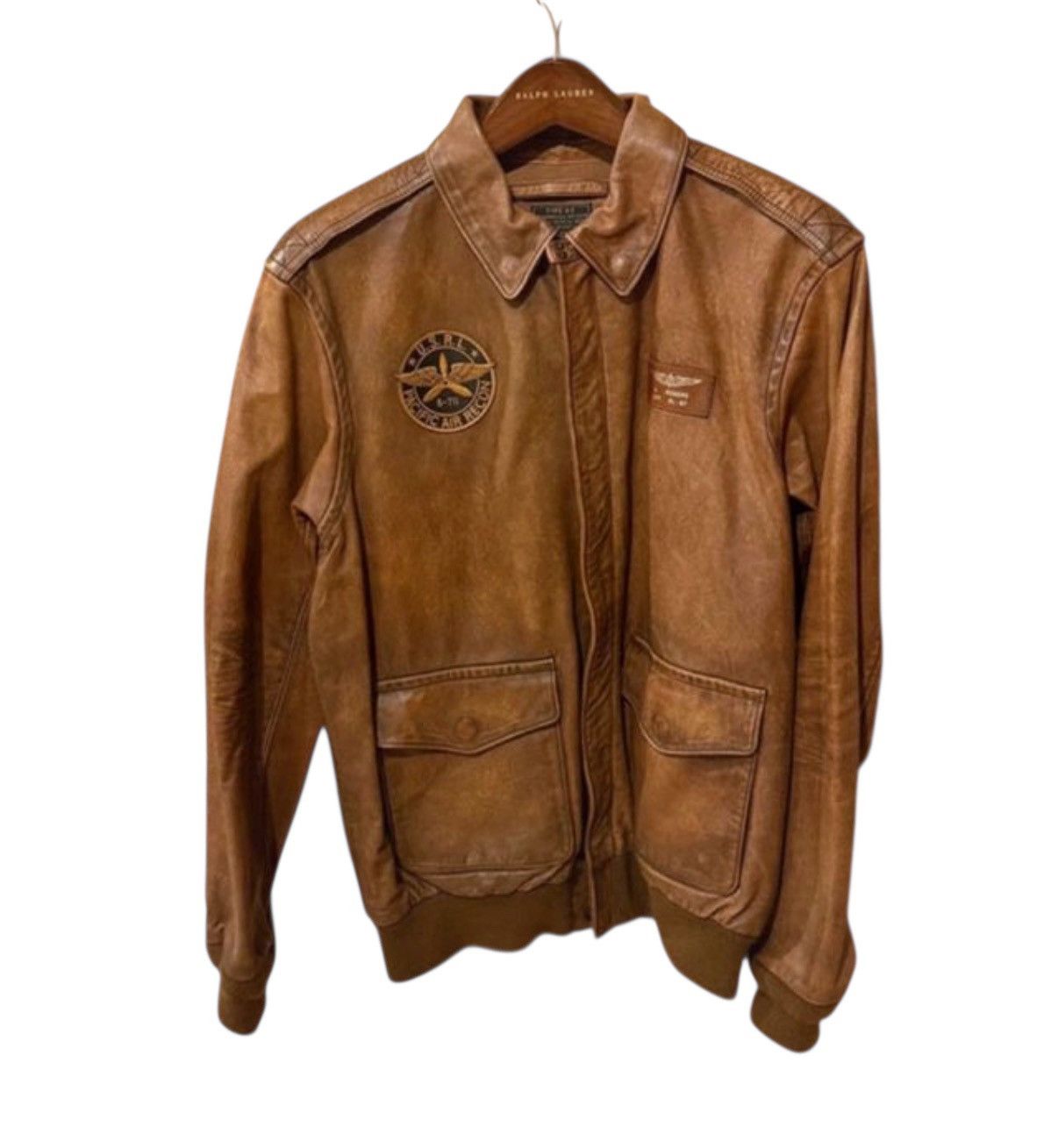 Ralph Lauren Ralph Lauren A-2 Leather Flight Jacket Distressed Bomber Size US L / EU 52-54 / 3 - 4 Thumbnail